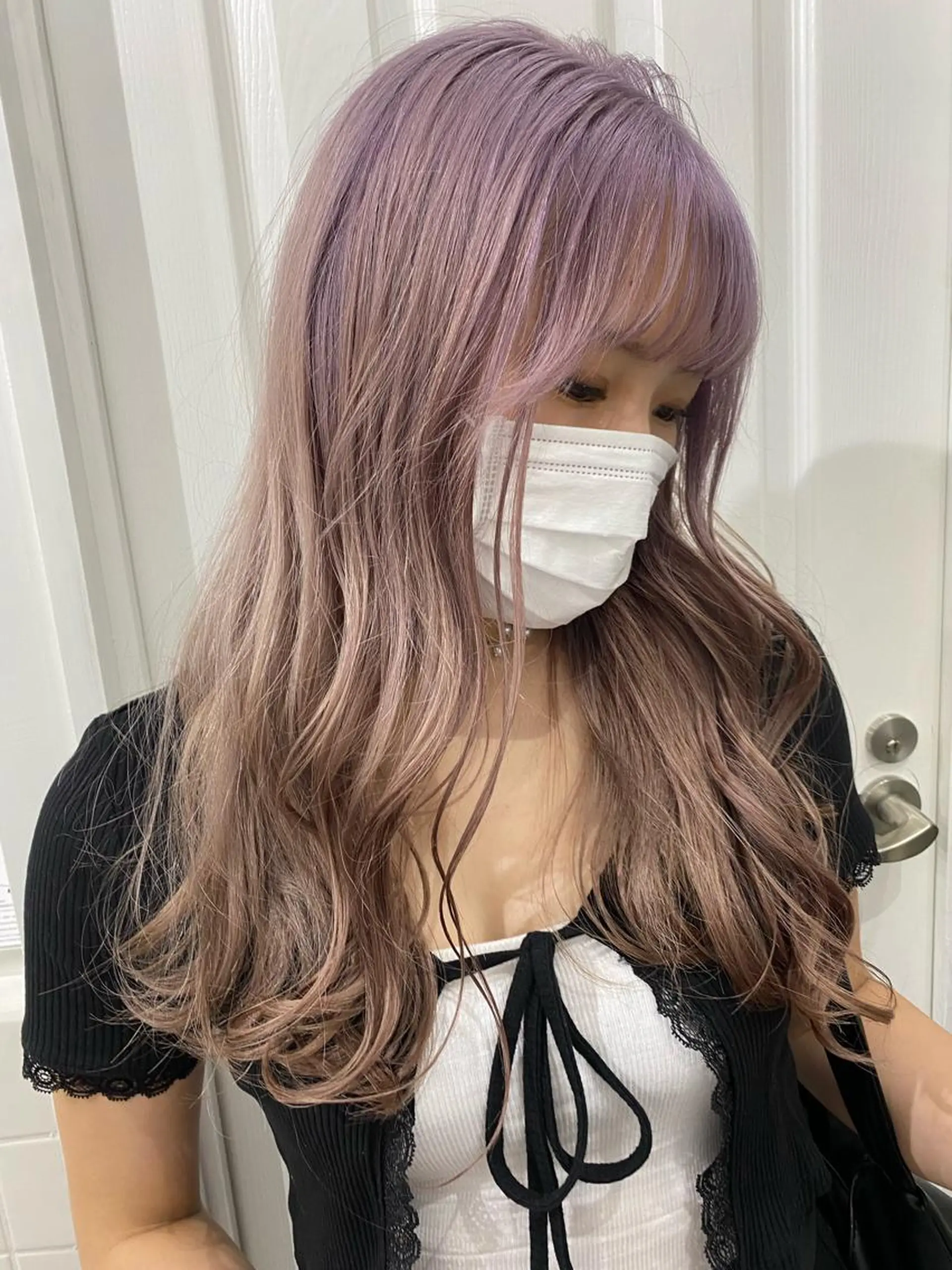 ロング カラー ヘアアレンジ ヘアカラー トリートメント ヘッドスパ ヘアセット kai .のヘアスタイル