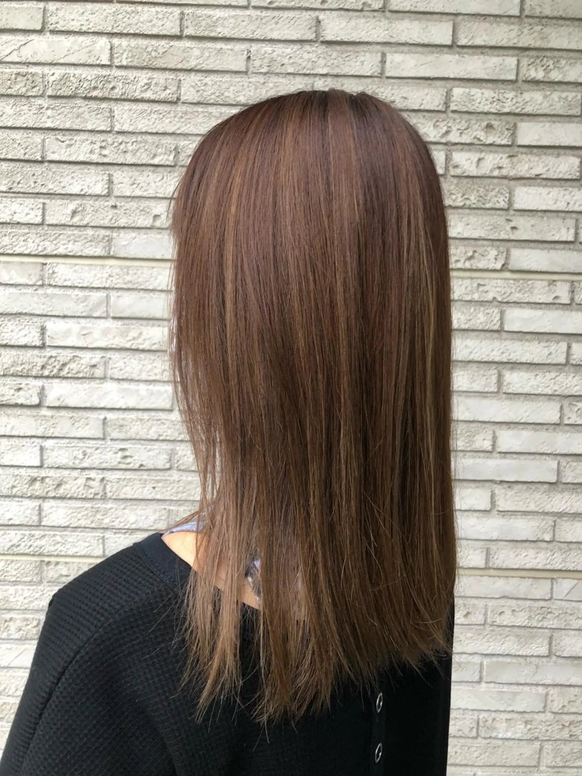 ミディアム カラー パーマ 平田 勘吉のヘアスタイル