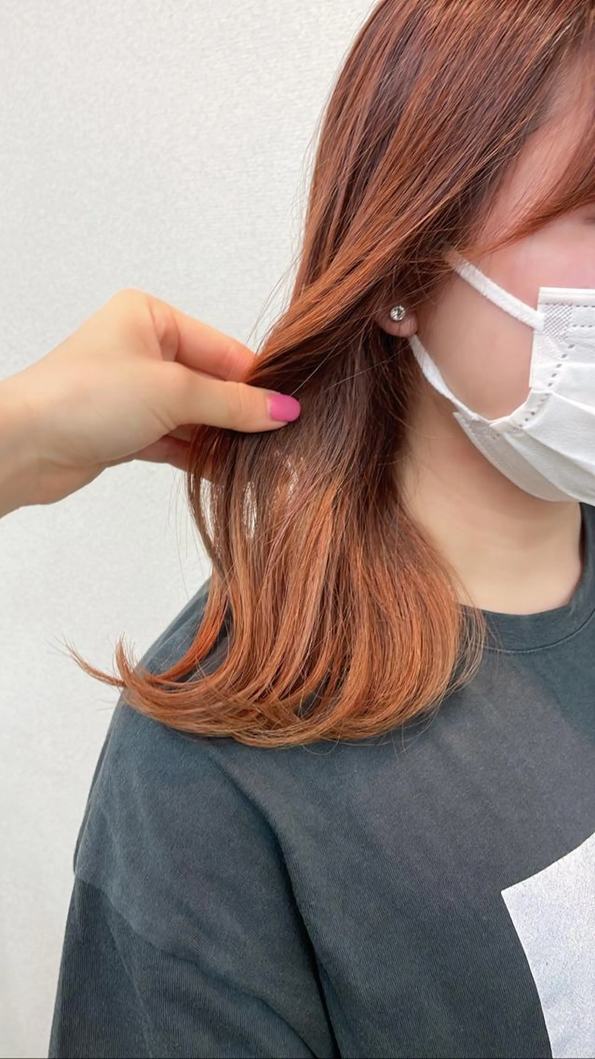 ミディアム カラー もりたみかこ 美容師お休み中のヘアスタイル