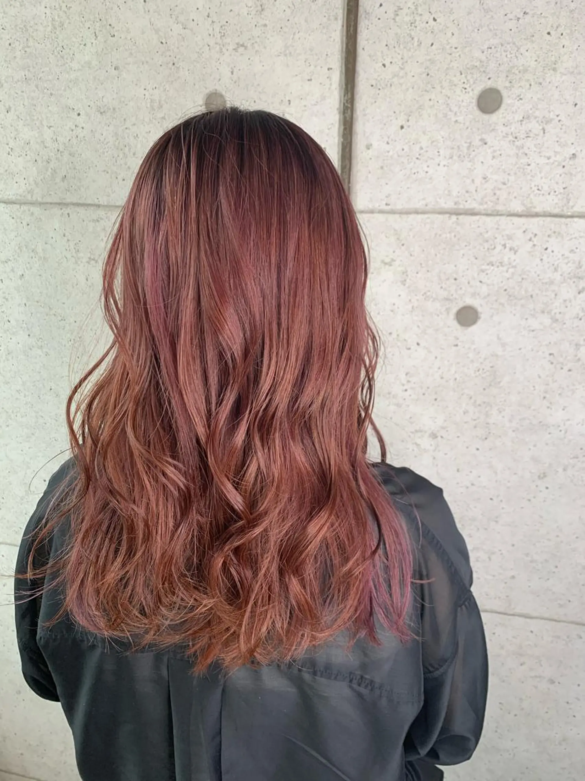 セミロング カラー 福森 みずきのヘアスタイル