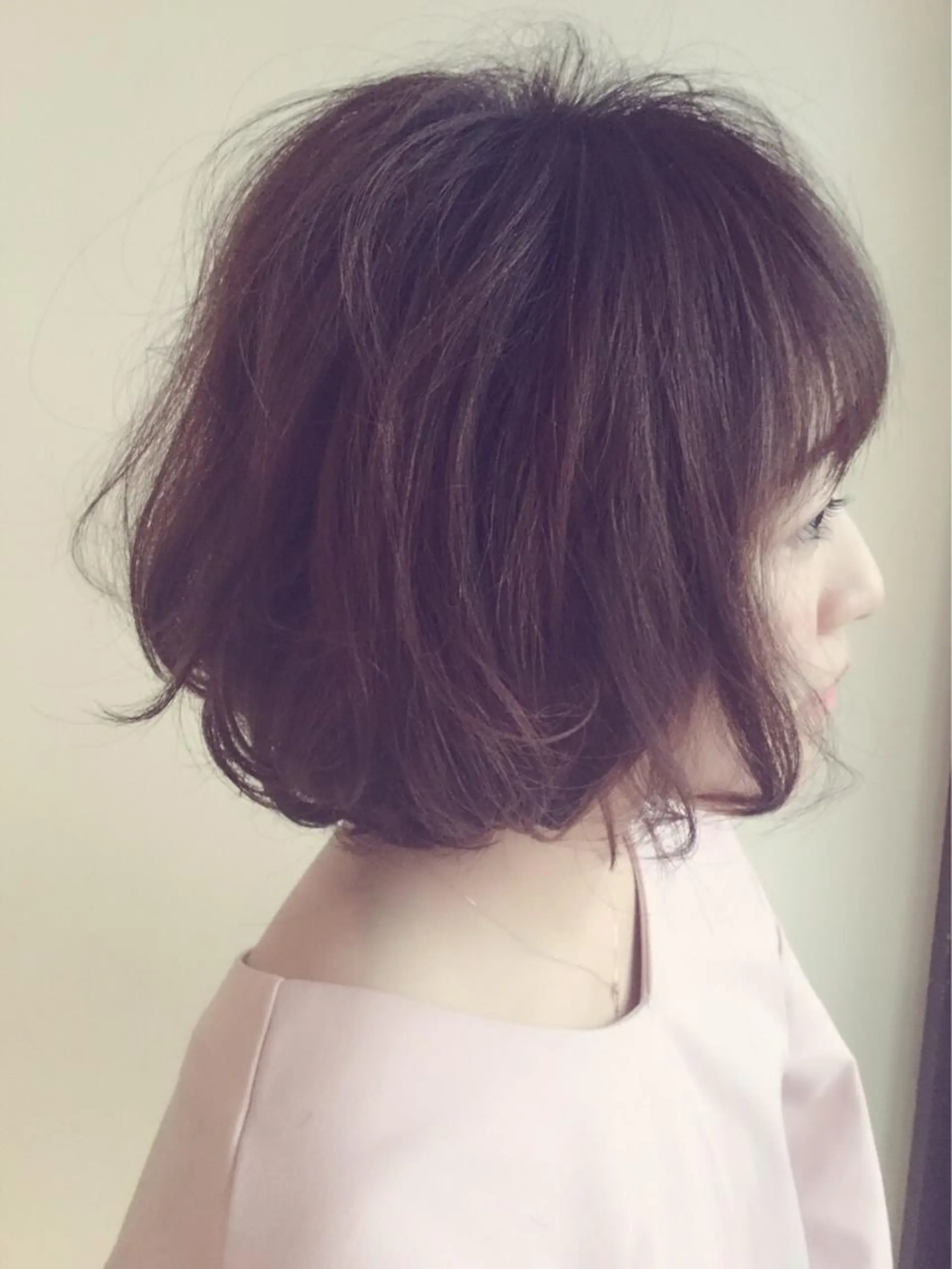 ミディアム パーマ ✨白髪ぼかし 🍀MINAKO☆のヘアスタイル