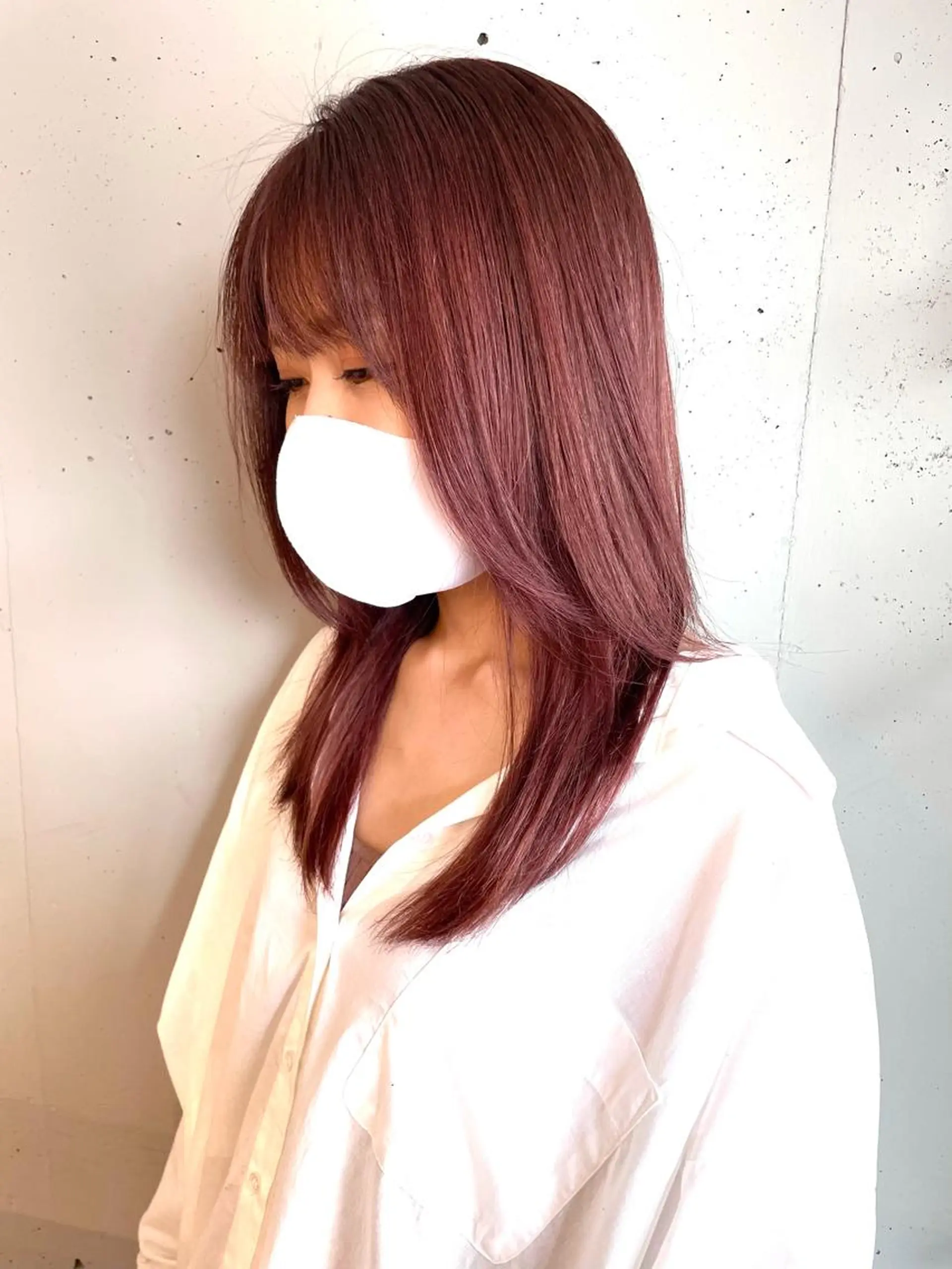 セミロング カラー 東 みのりのヘアスタイル