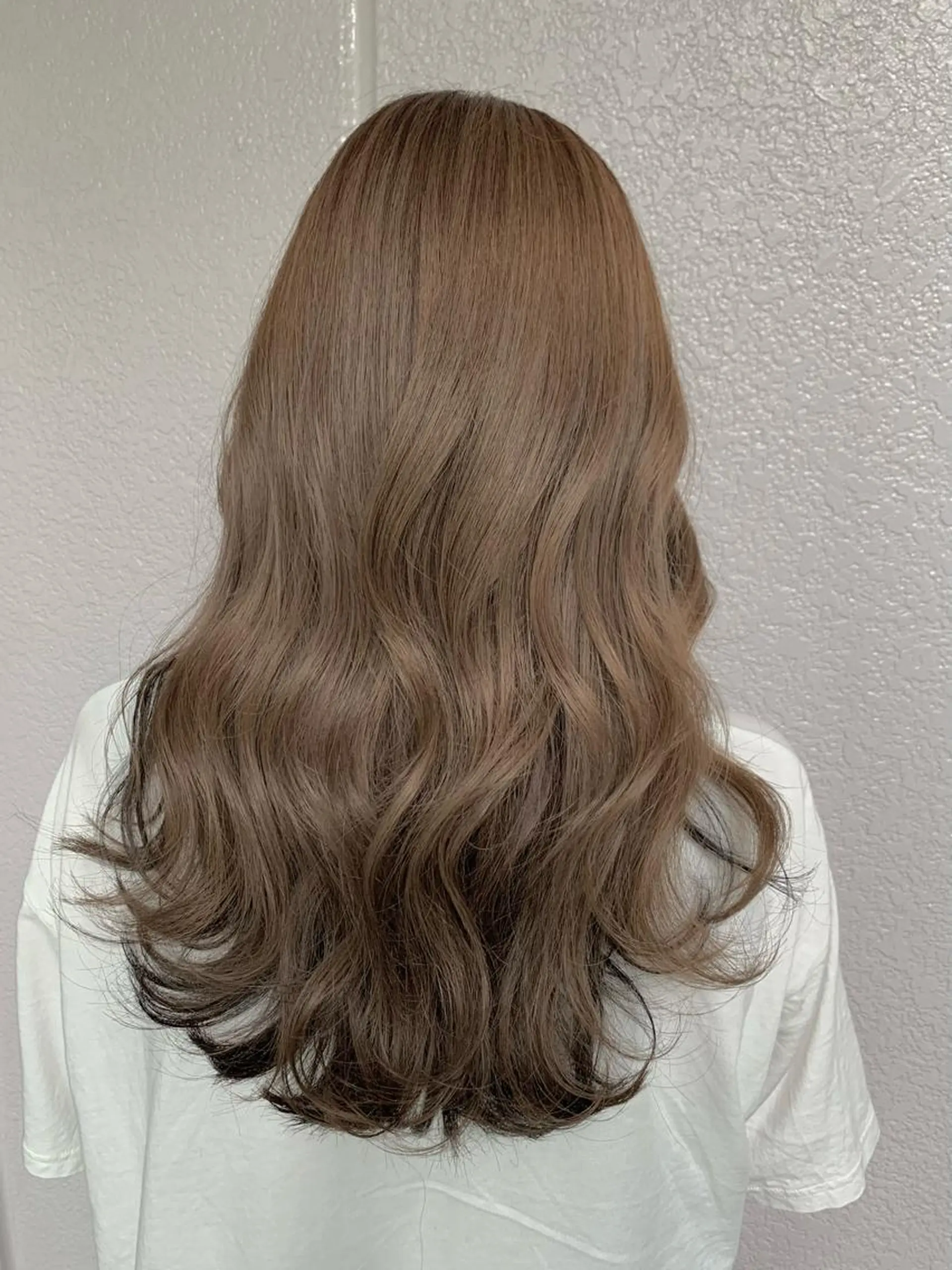 ロング カラー ベージュカラー 黒髪 ブリーチ インナーカラー 💎赤み消しカラー 特化型デザイナー💎のヘアスタイル