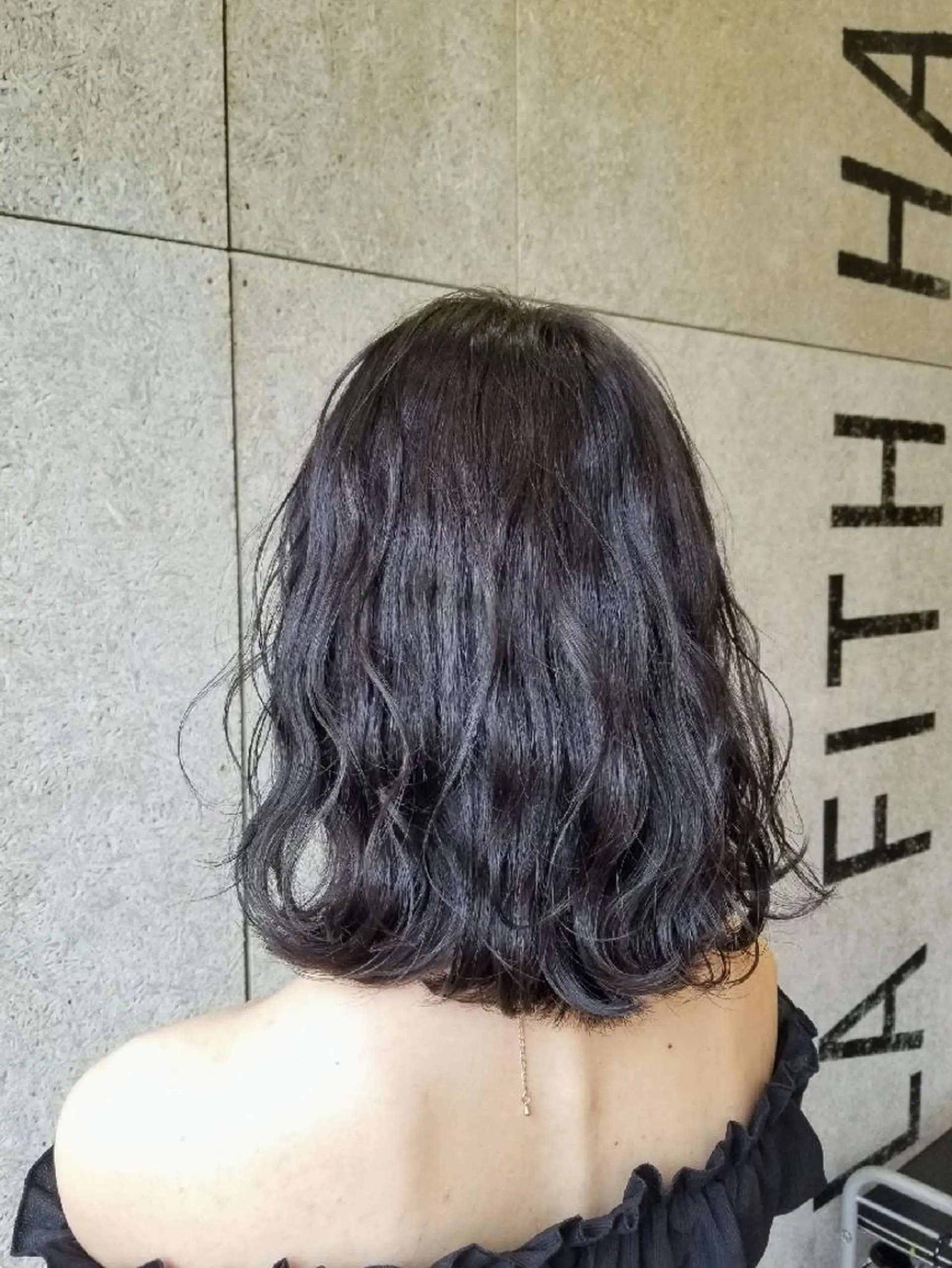 ミディアム カラー ダークグレー ダークグレージュ グレージュ カット 🌿赤み消し/ 艶カラー落合　優🌿のヘアスタイル