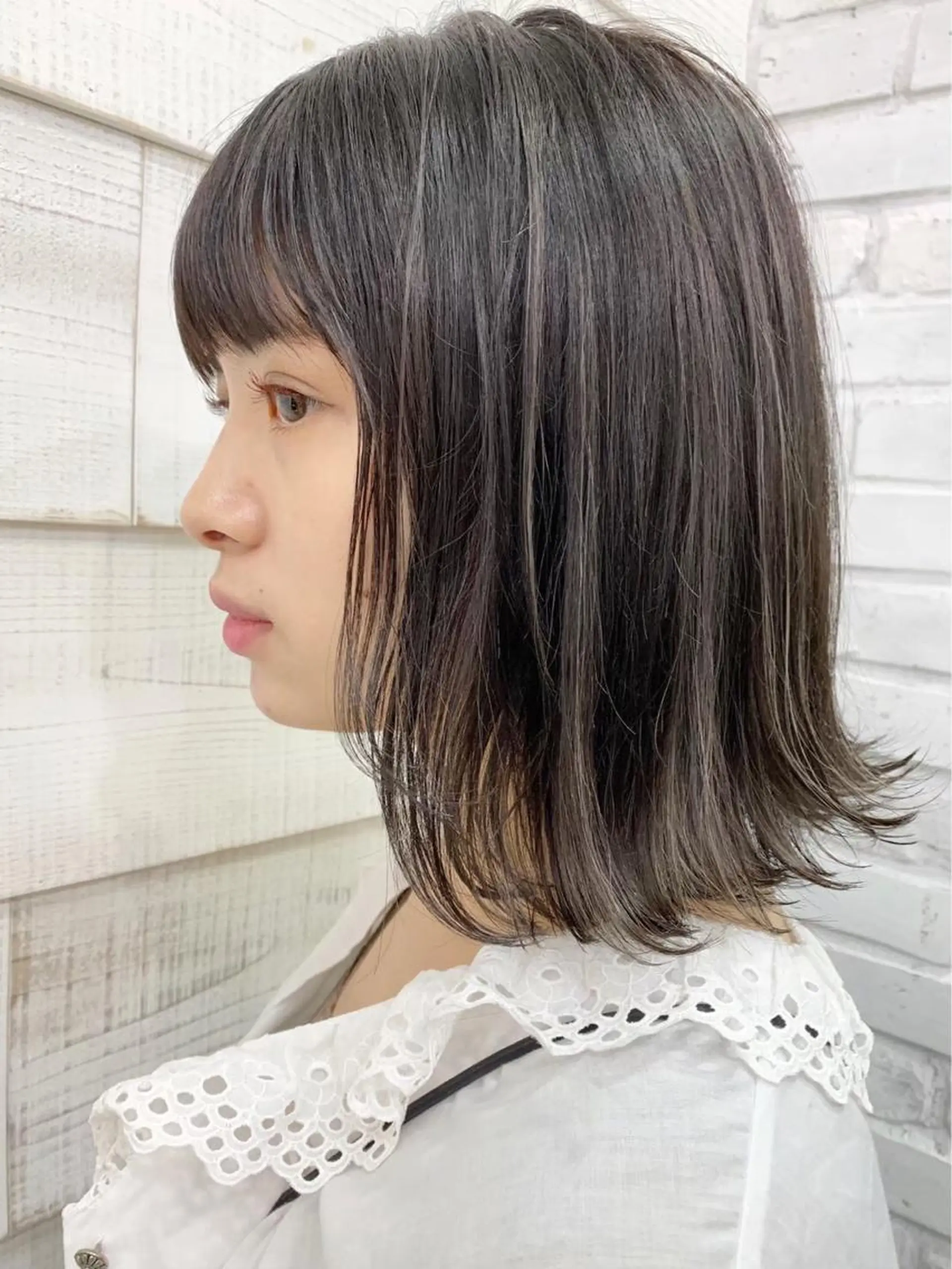 ミディアム カラー ブリーチダブルカラー 【koide】のヘアスタイル