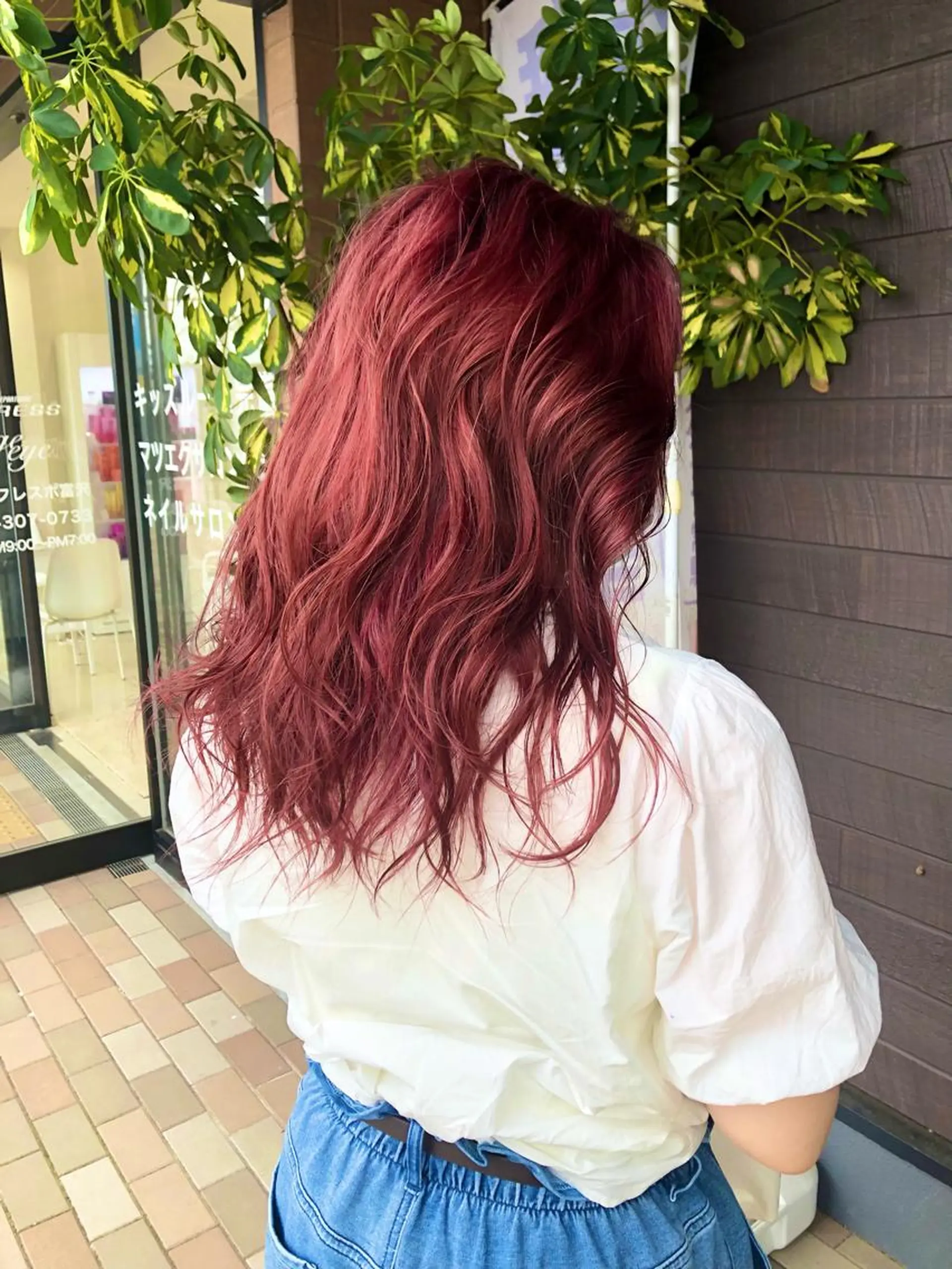 セミロング 太白区/白髪ぼかし ハイライト/千葉達人のヘアスタイル