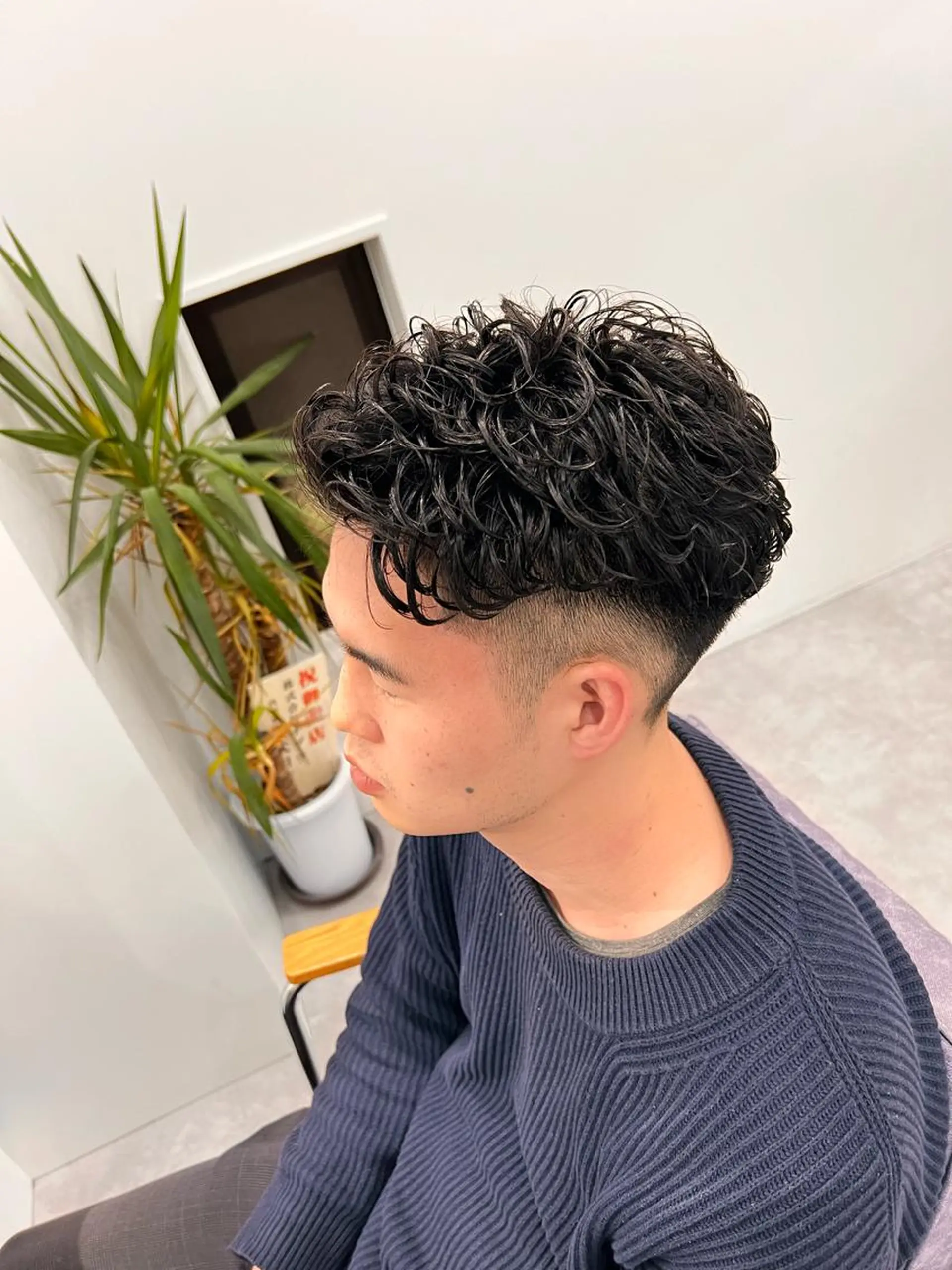 ショート メンズ カット パーマ メンズ専門 花瀬弘晃のヘアスタイル