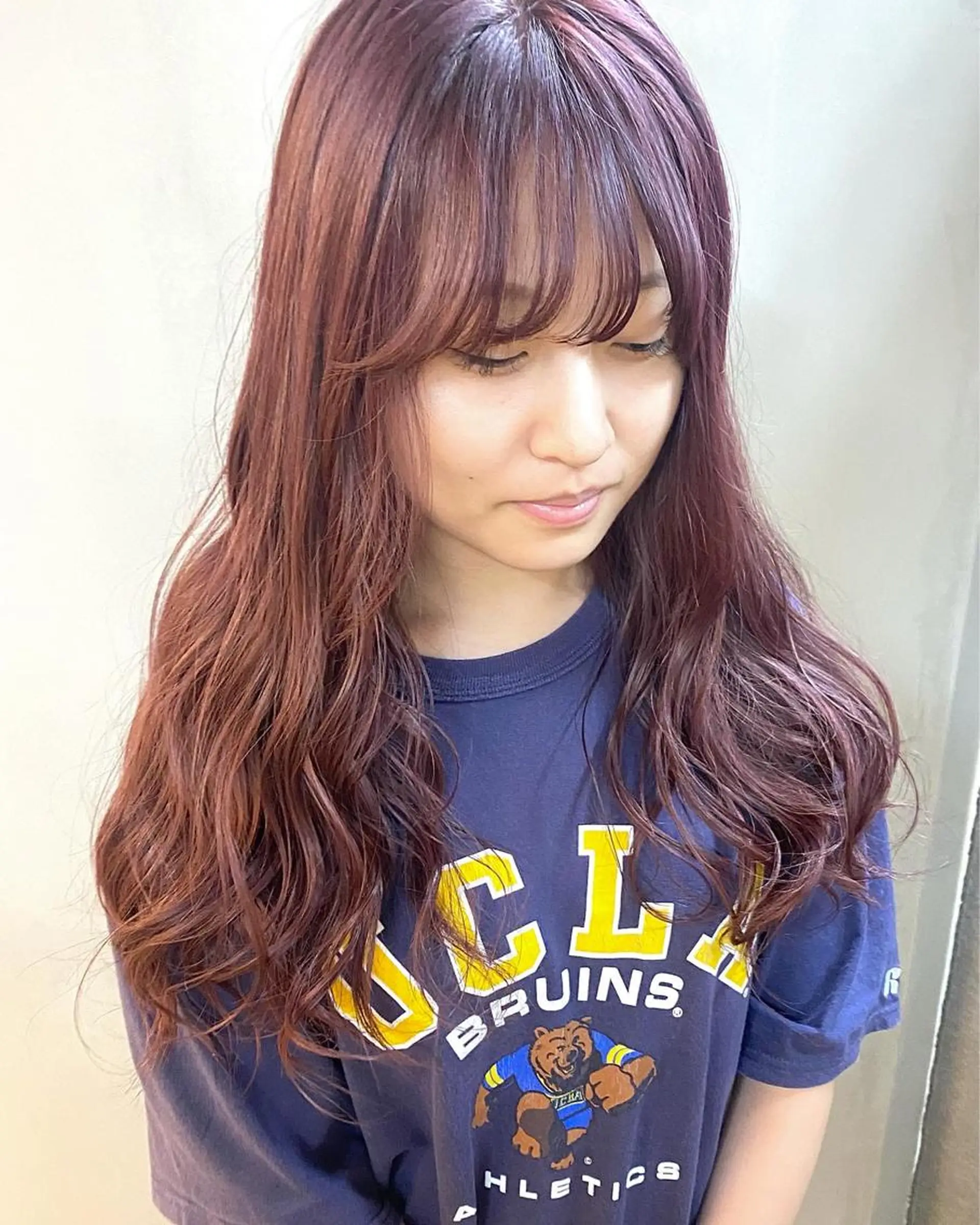 ロング カラー ハル🌸柔色/ ブリーチなし/艶髪のヘアスタイル