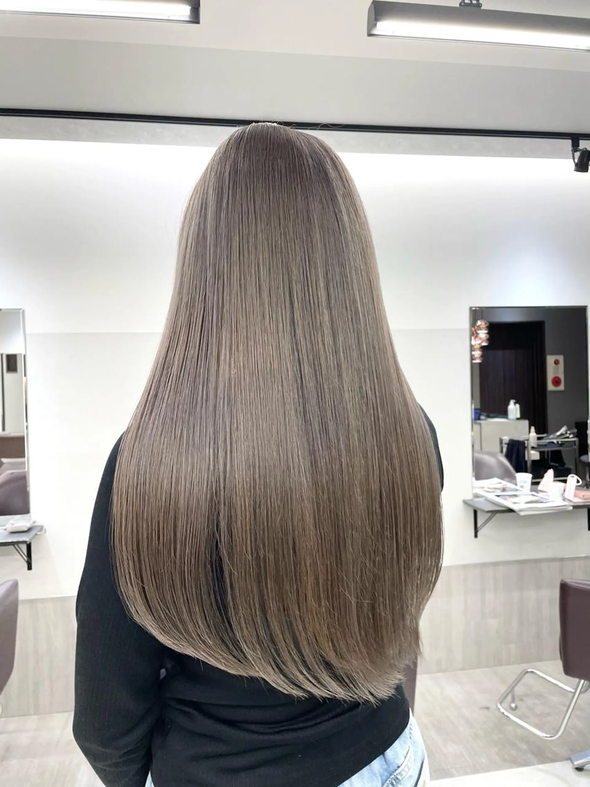 ロング カラー ヘアカラー トリートメント メンズパーマ ヘアカラー大成のヘアスタイル