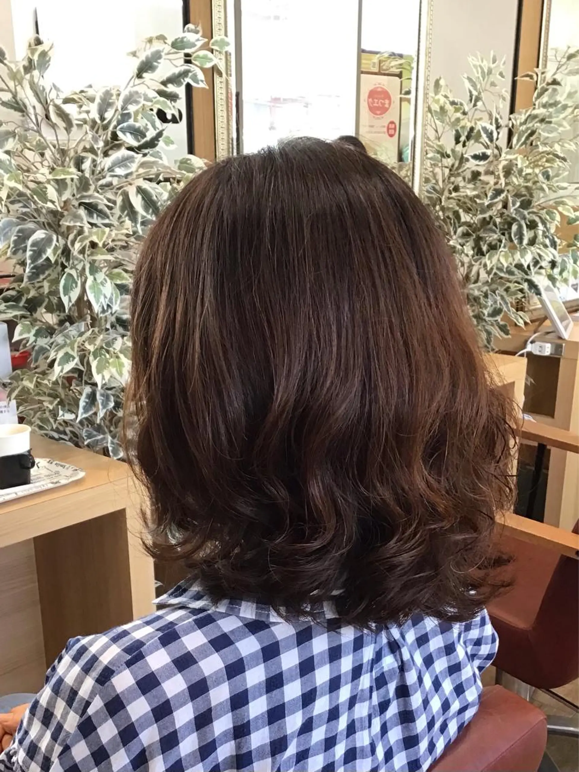 ミディアム パーマ ミディアムパーマ 工藤 麻知子のヘアスタイル