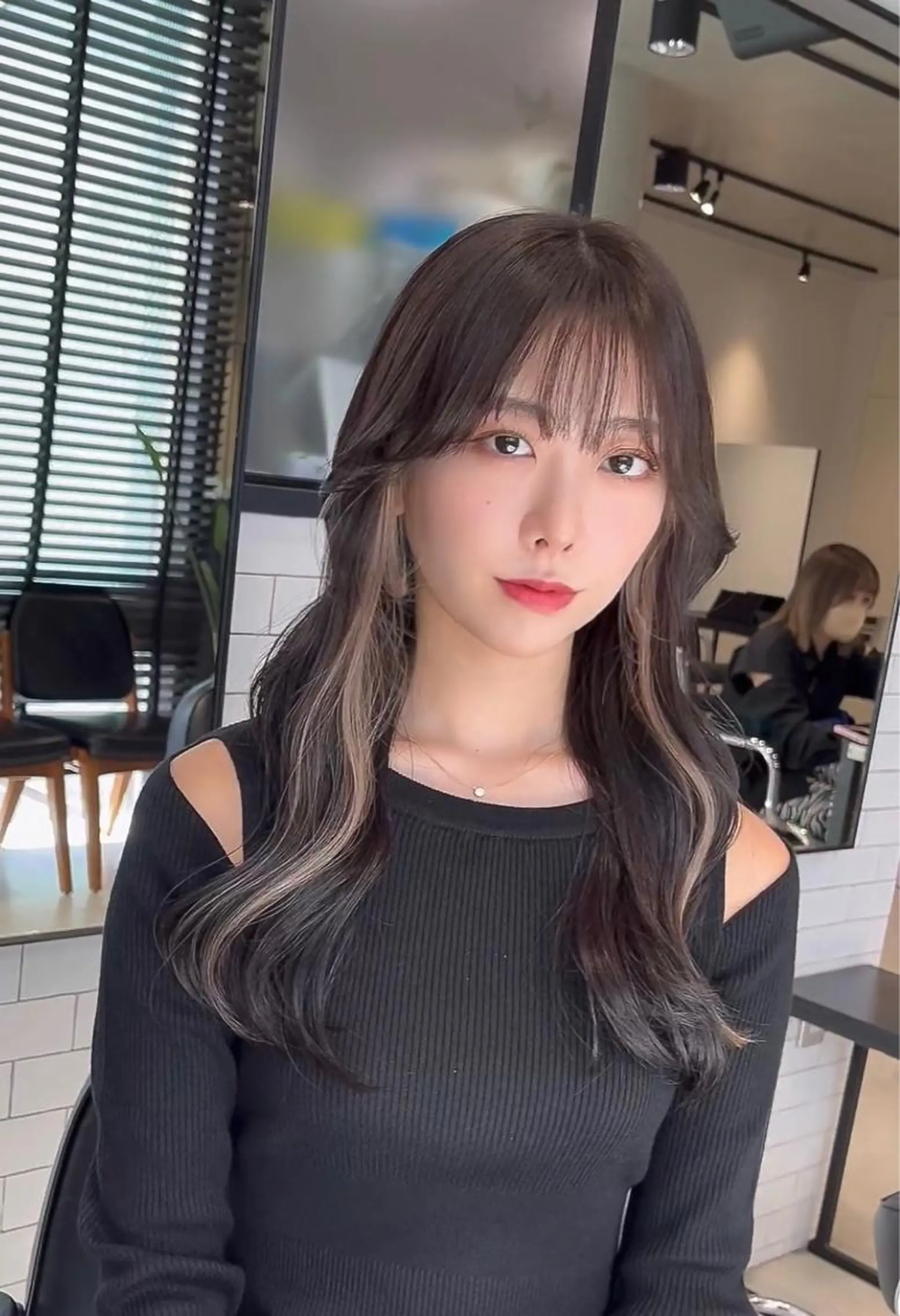 ミディアム カット ヘアカラー トリートメント 🌫️大人韓国ヘア 🌫️naoyaのヘアスタイル