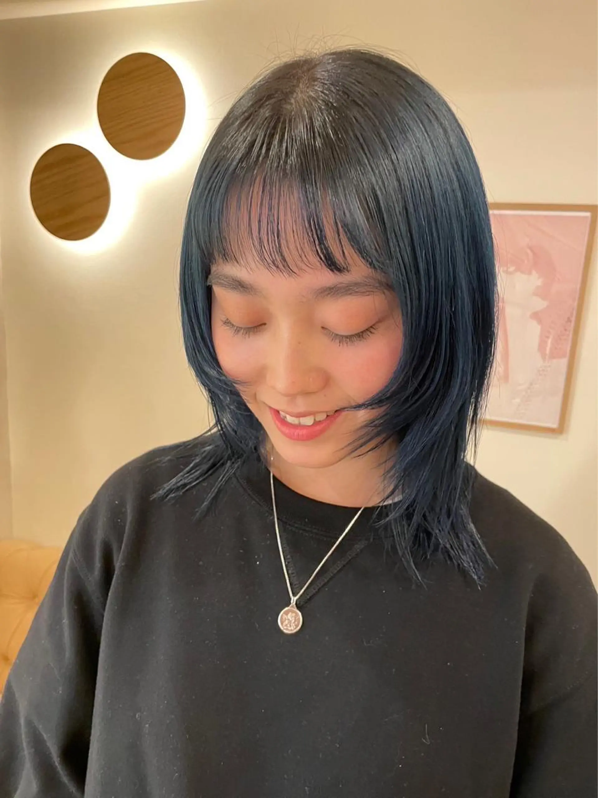 カラー シンバヒナノ/パーマ レイヤー/髪質改善のヘアスタイル