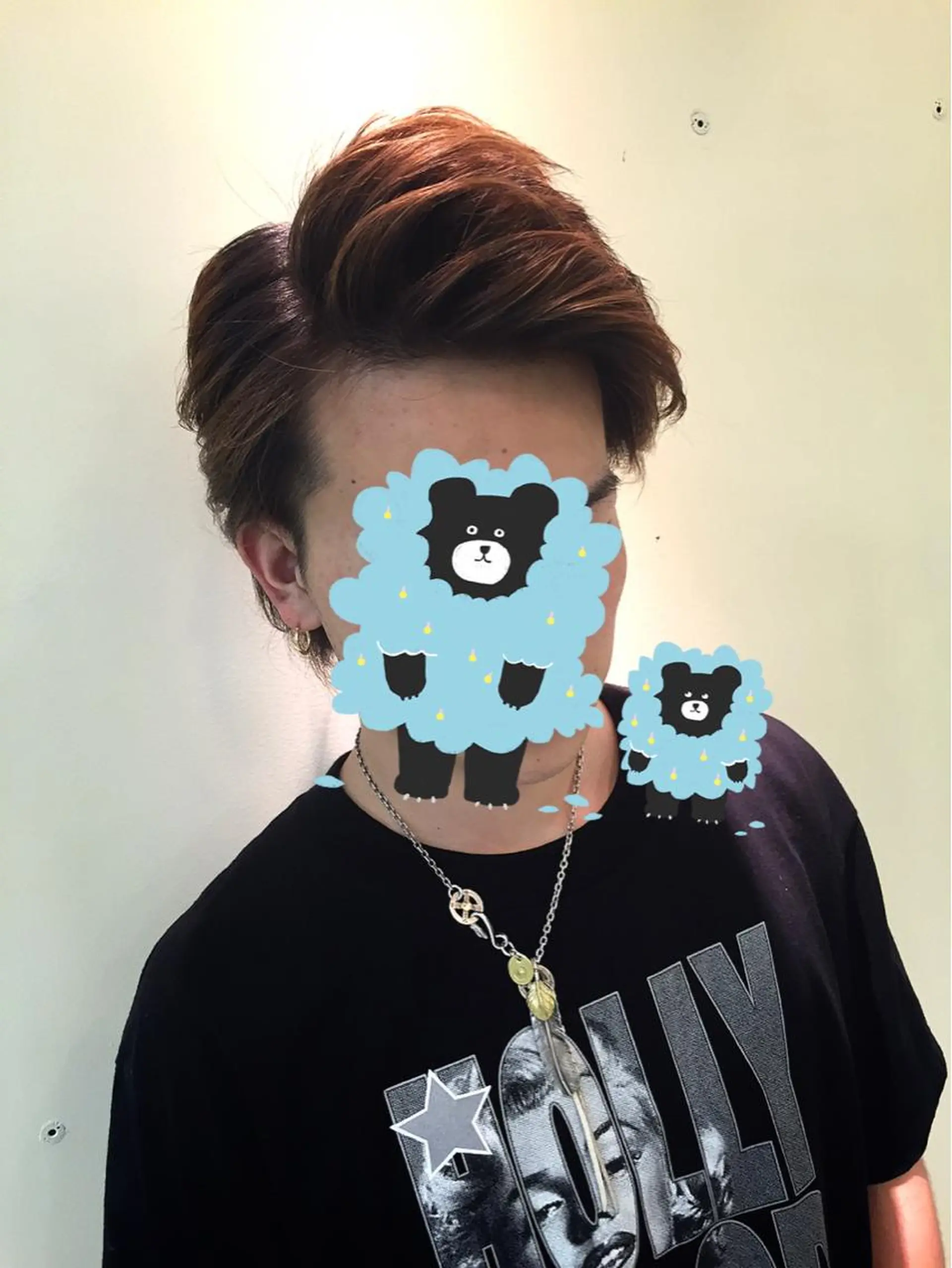 ショート メンズ ツーブロック かきあげバング 今村 愛美のヘアスタイル