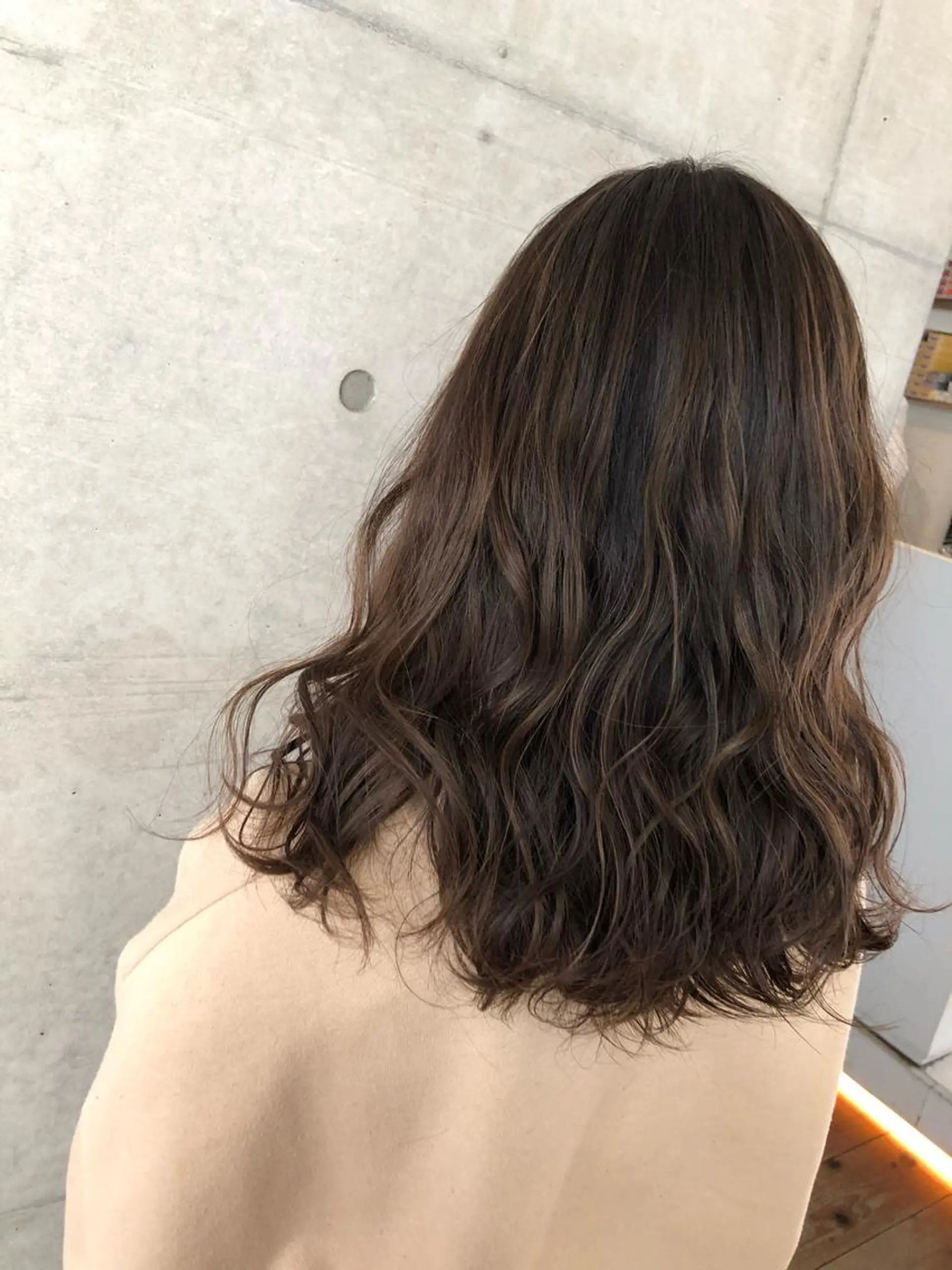 ロング カラー ハイライトカラー ハイライト nagisa /縮毛矯正のヘアスタイル