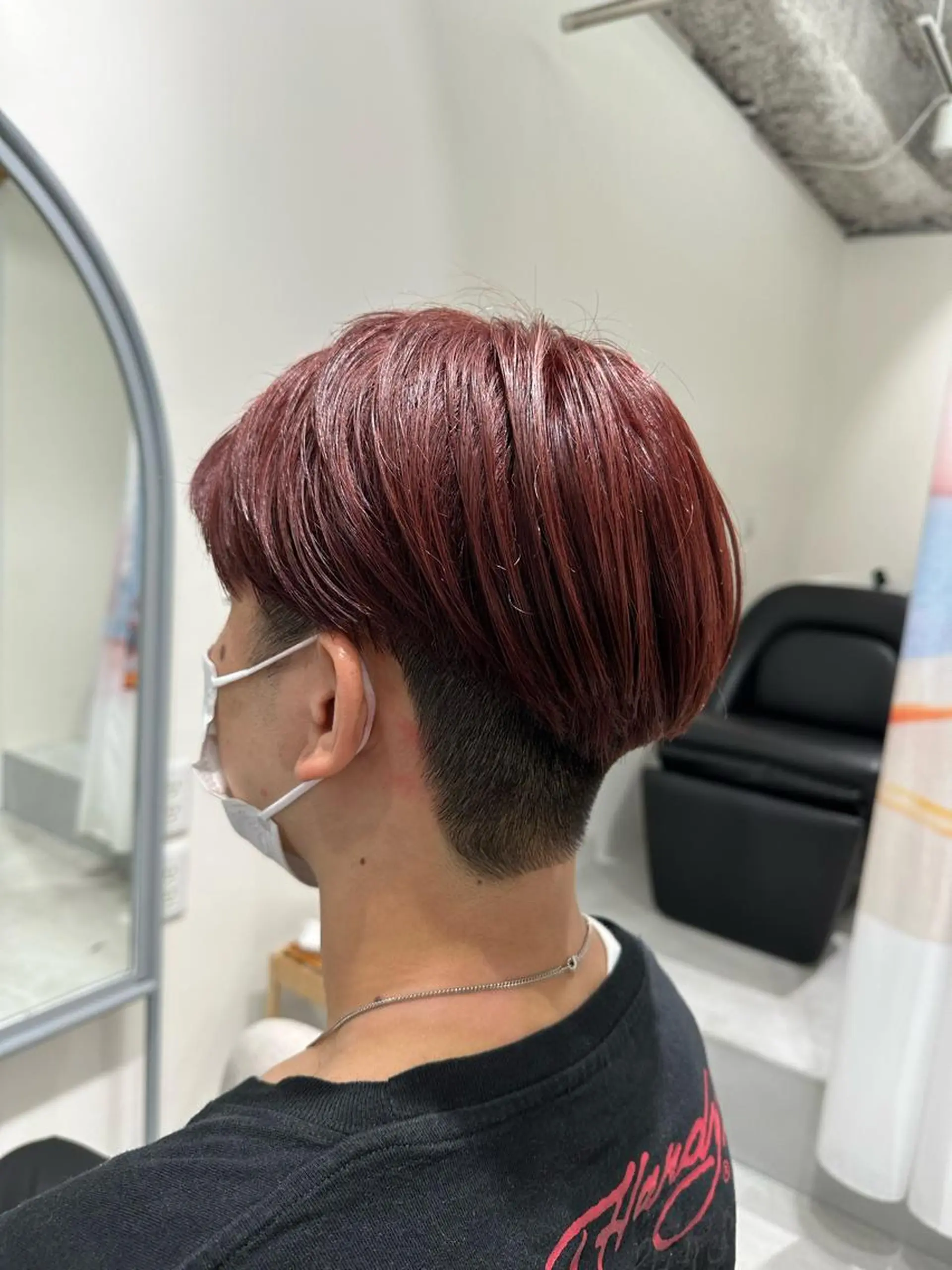 カラー メンズ レッドカラー 💎メンズパーマ特化 🥇メンズのプロのヘアスタイル