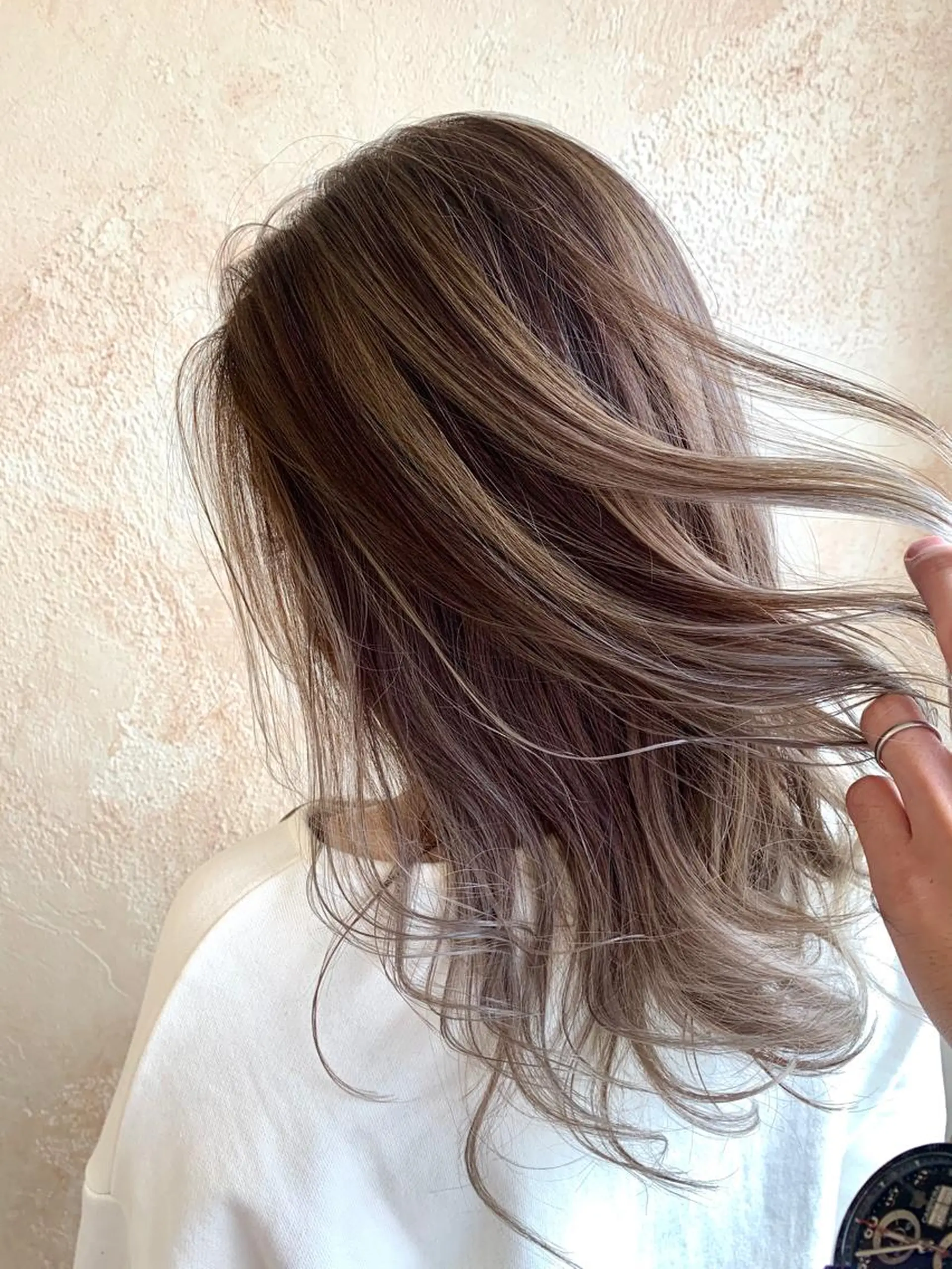 セミロング カラー カット ヘアカラー トリートメント 水戸内原🐜 メンズ郡司裕紀のヘアスタイル