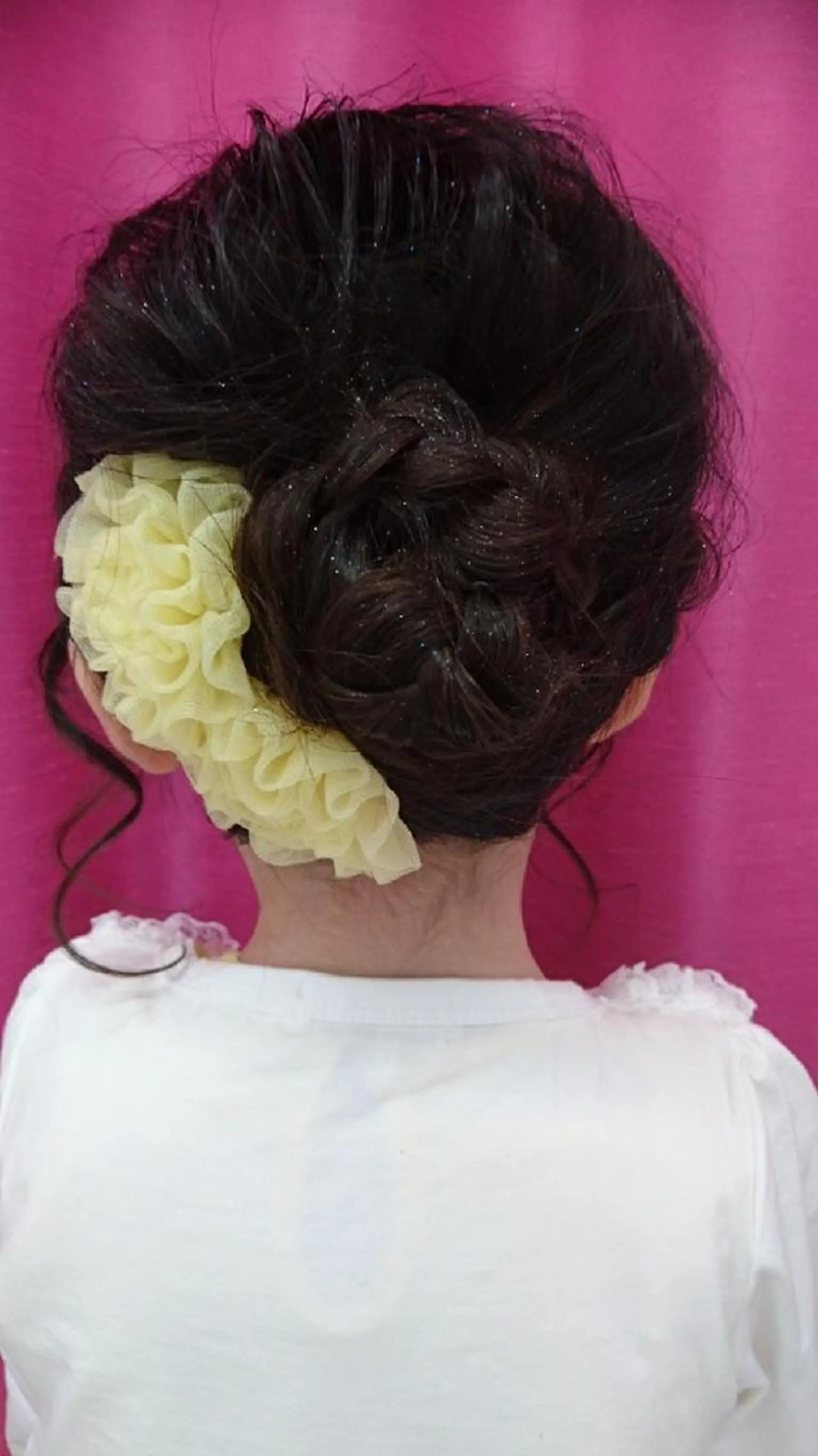 キッズ ヘアアレンジ ロング 工藤 マユナのヘアスタイル