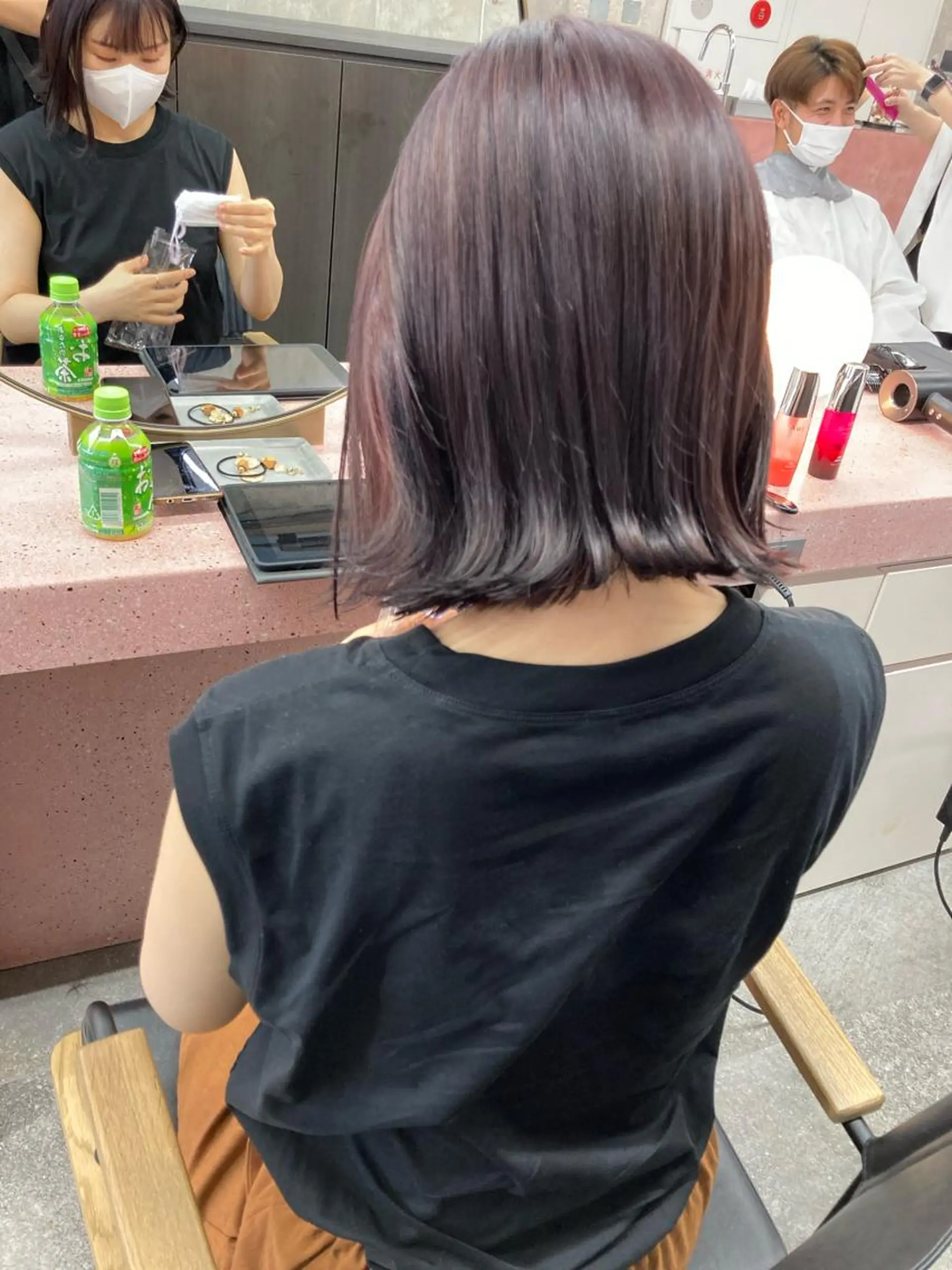 ミディアム カラー パープルカラー 小木曽智美 /ボブ/ショートのヘアスタイル