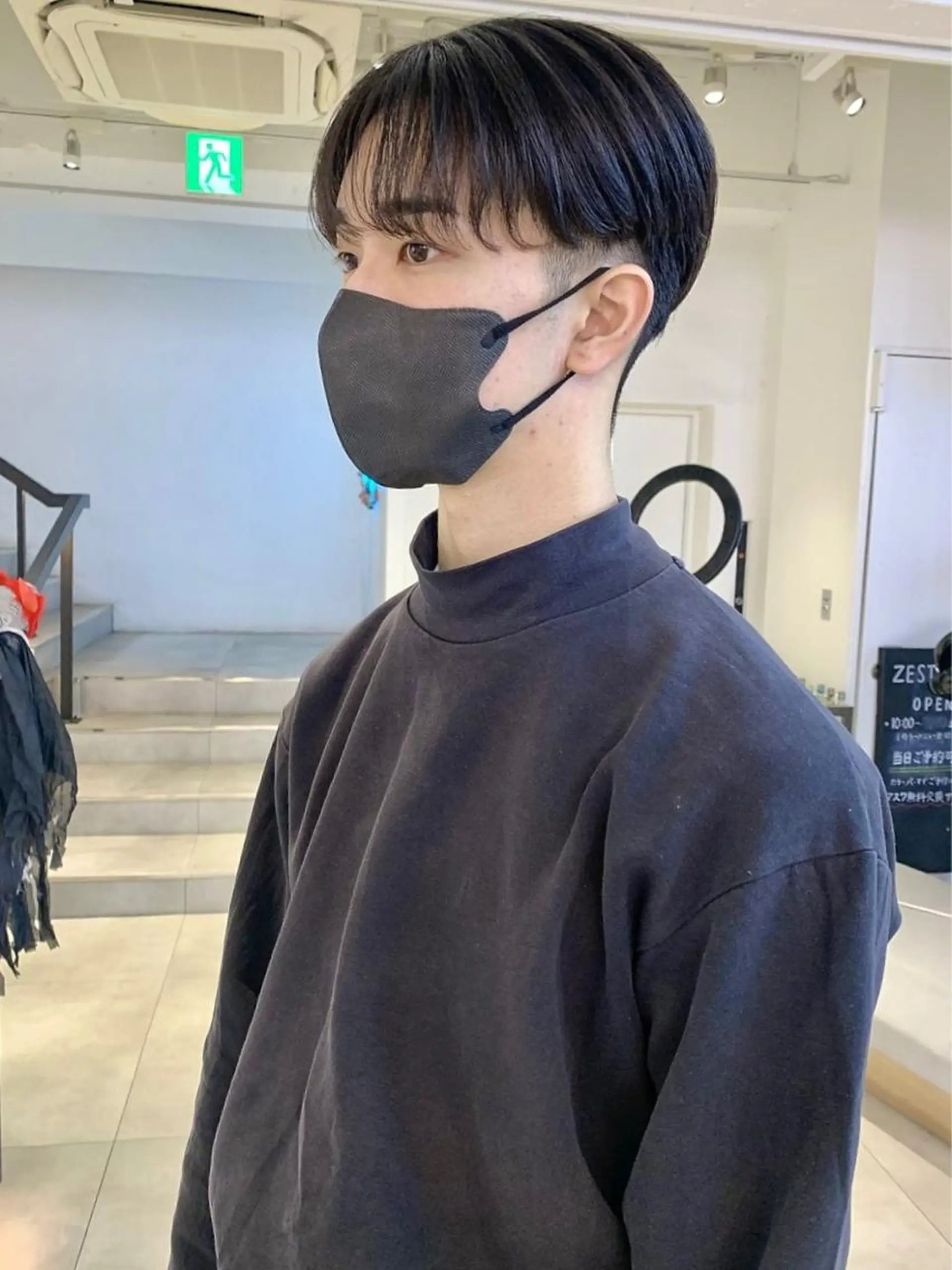 ショート メンズ シースルーバング カット Kureha/ネイル トレンドヘアのマツエク・マツパデザイン