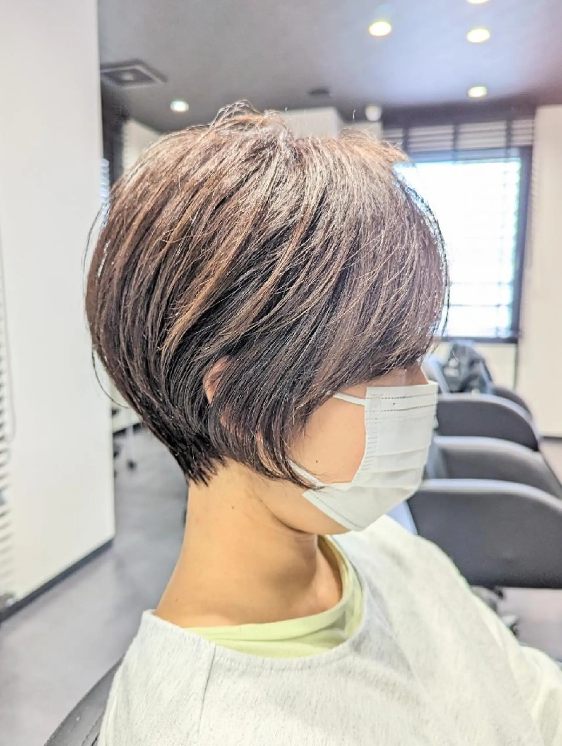 ショート カラー パーマ 久保田 優作のヘアスタイル