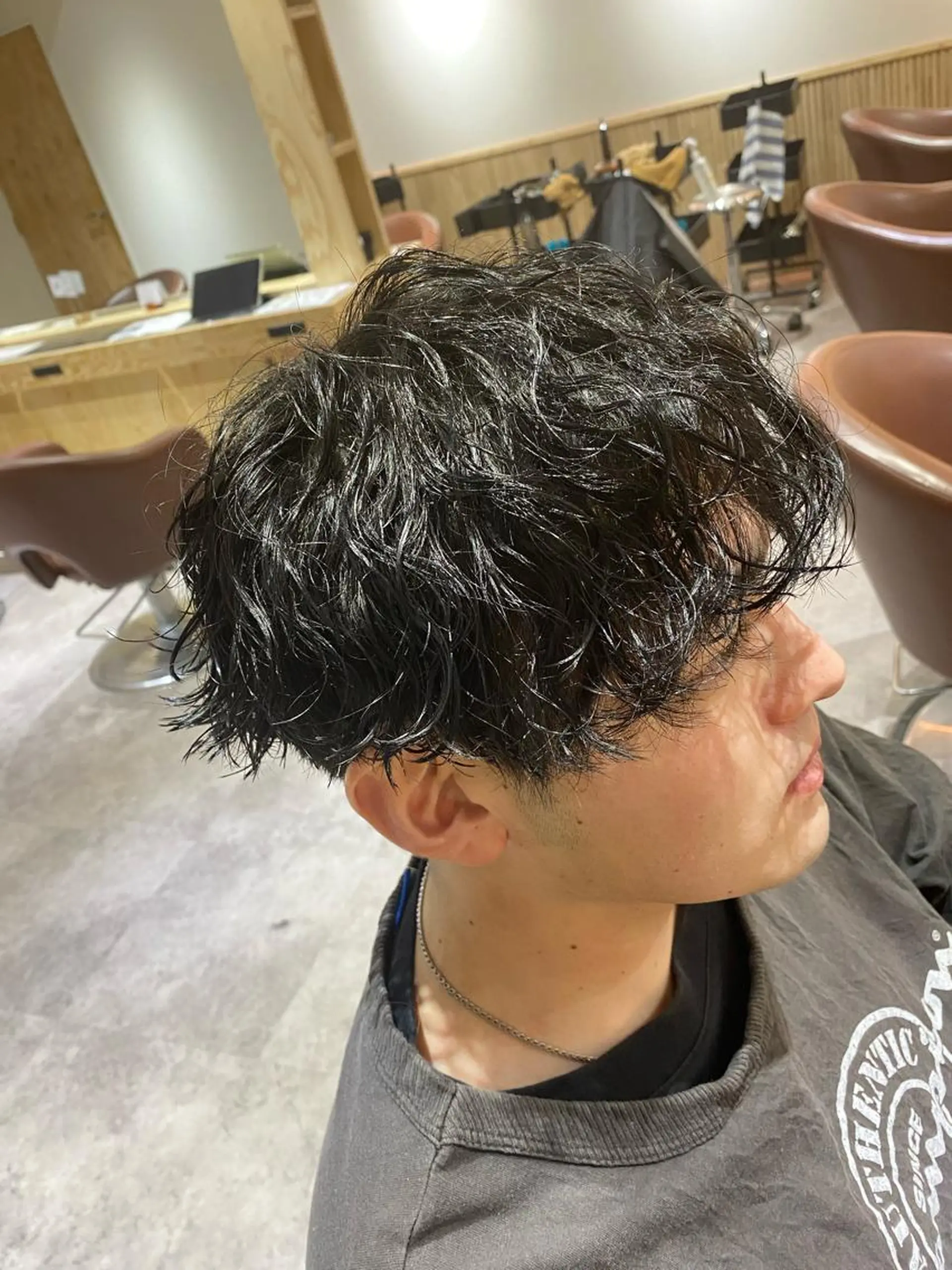 パーマ メンズ カット パーマ トリートメント ヘアセット メンズブリーチカラー /パーマ ごーた立川のヘアスタイル