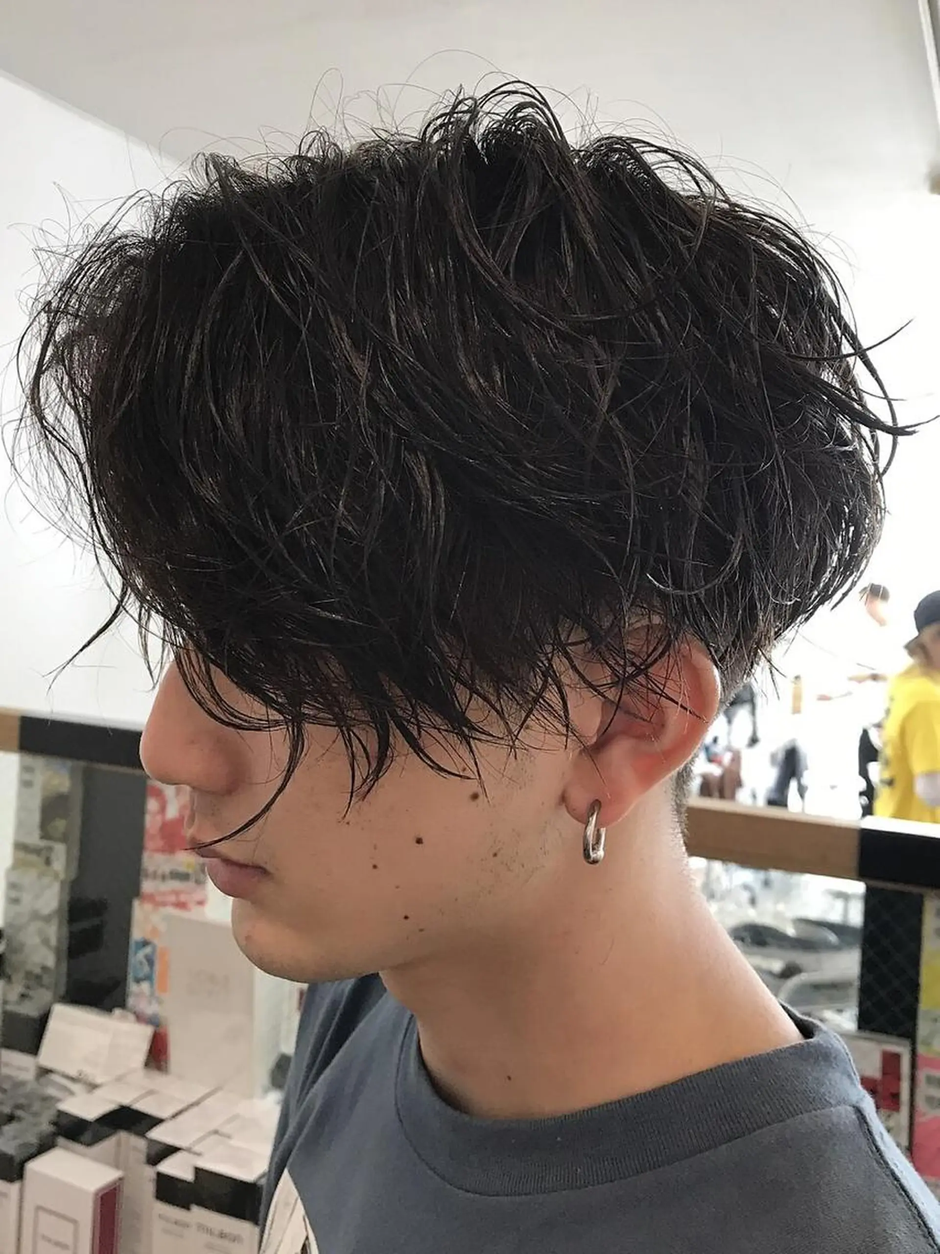 ショート パーマ メンズ メンズパーマ ツイストスパイラルパーマ スパイラルパーマ SENTA✨メンズ パーマ✨fifth栄のヘアスタイル