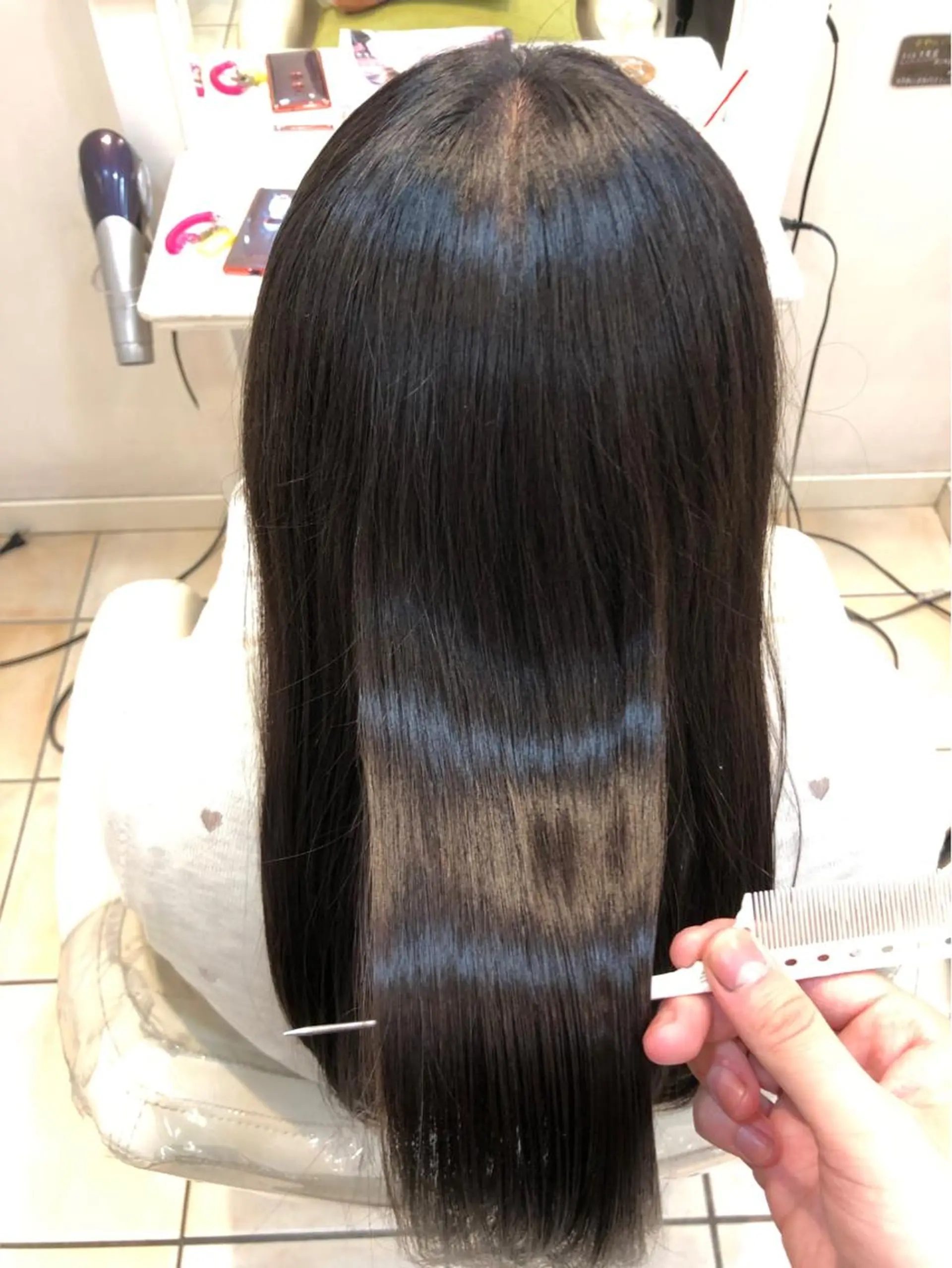 セミロング 髪質改善 縮毛矯正 カット 縮毛矯正 トリートメント ダメージレス 桧山店長のヘアスタイル