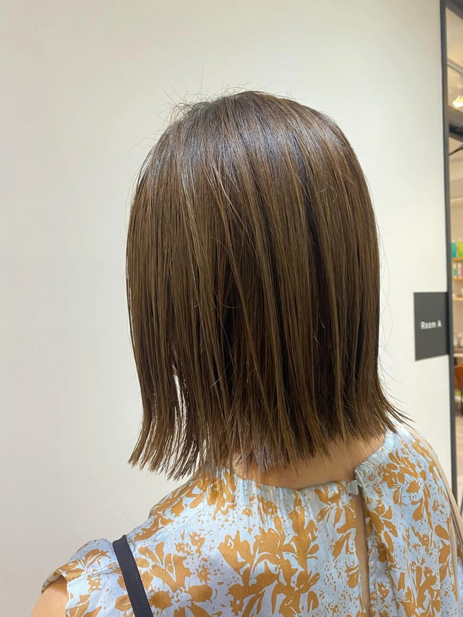 ミディアム ミディアムパーマ ボブ デート ハイライト 髪質改善 ♡オシャ髪♡AI ✂️newi町田のヘアスタイル