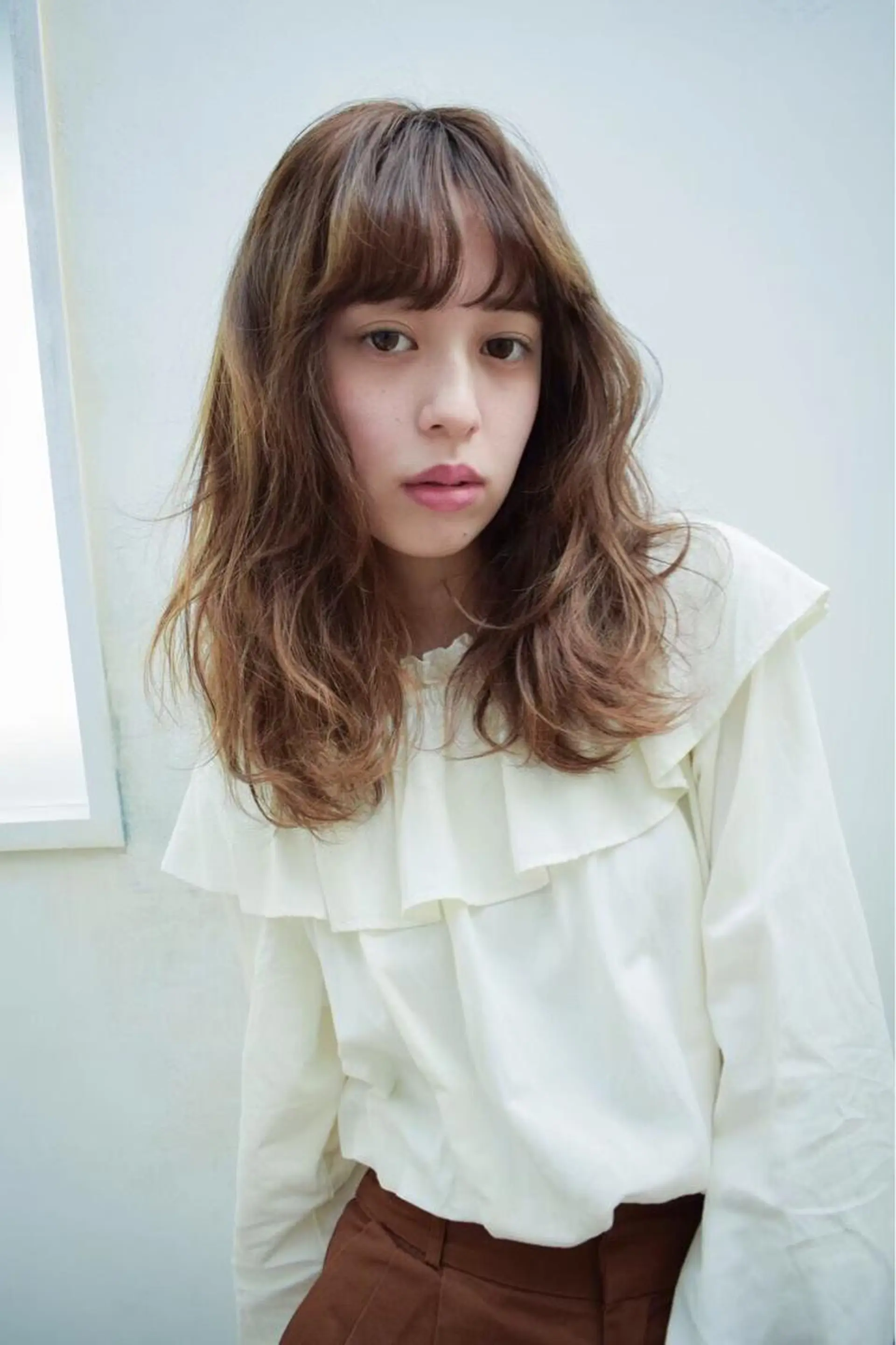 セミロング カラー パーマ ヘアアレンジ メンズ キッズ ネイル マツエク・マツパ EnBlesS西宮 マンツーマン神道有基のヘアスタイル
