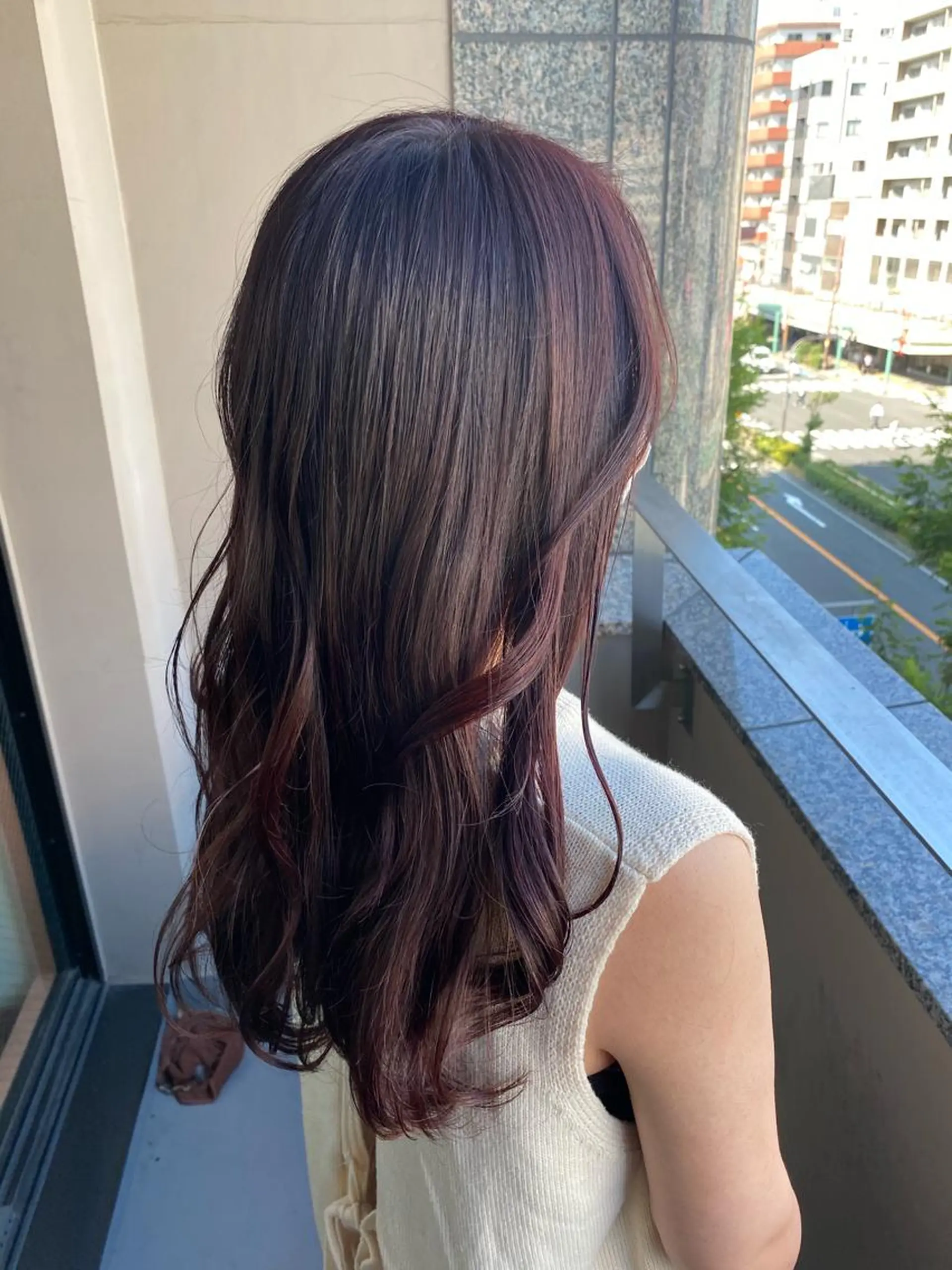 ロング カラー 顔周りカット 韓国風ヘア レイヤーカット ロング 大人可愛いヘアー🌈 uta kanaのヘアスタイル