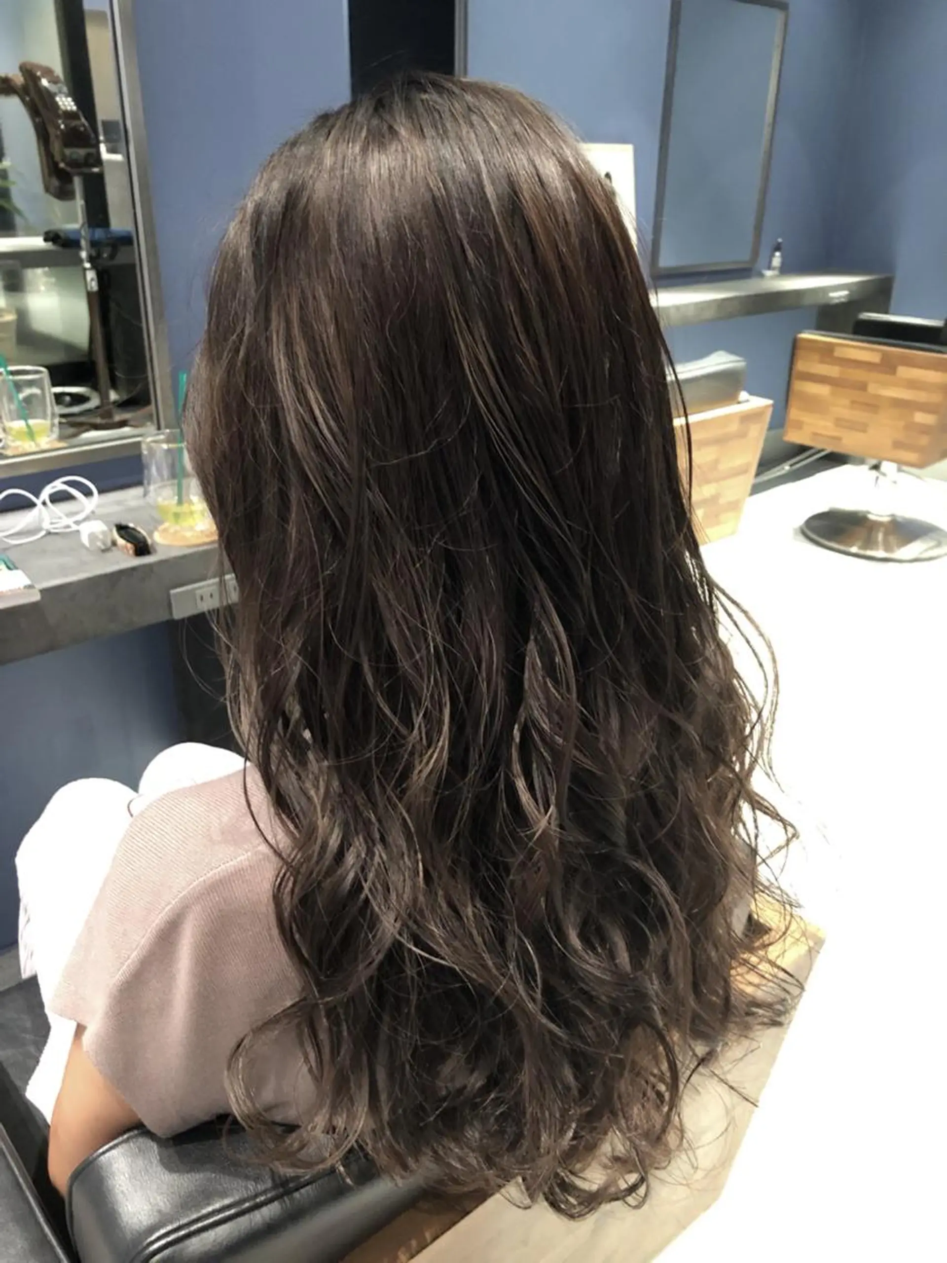 ロング カラー ハイライトカラー ハイライト カット トリートメント ブリーチ縮毛矯正/ デサキ ショウヘイのヘアスタイル