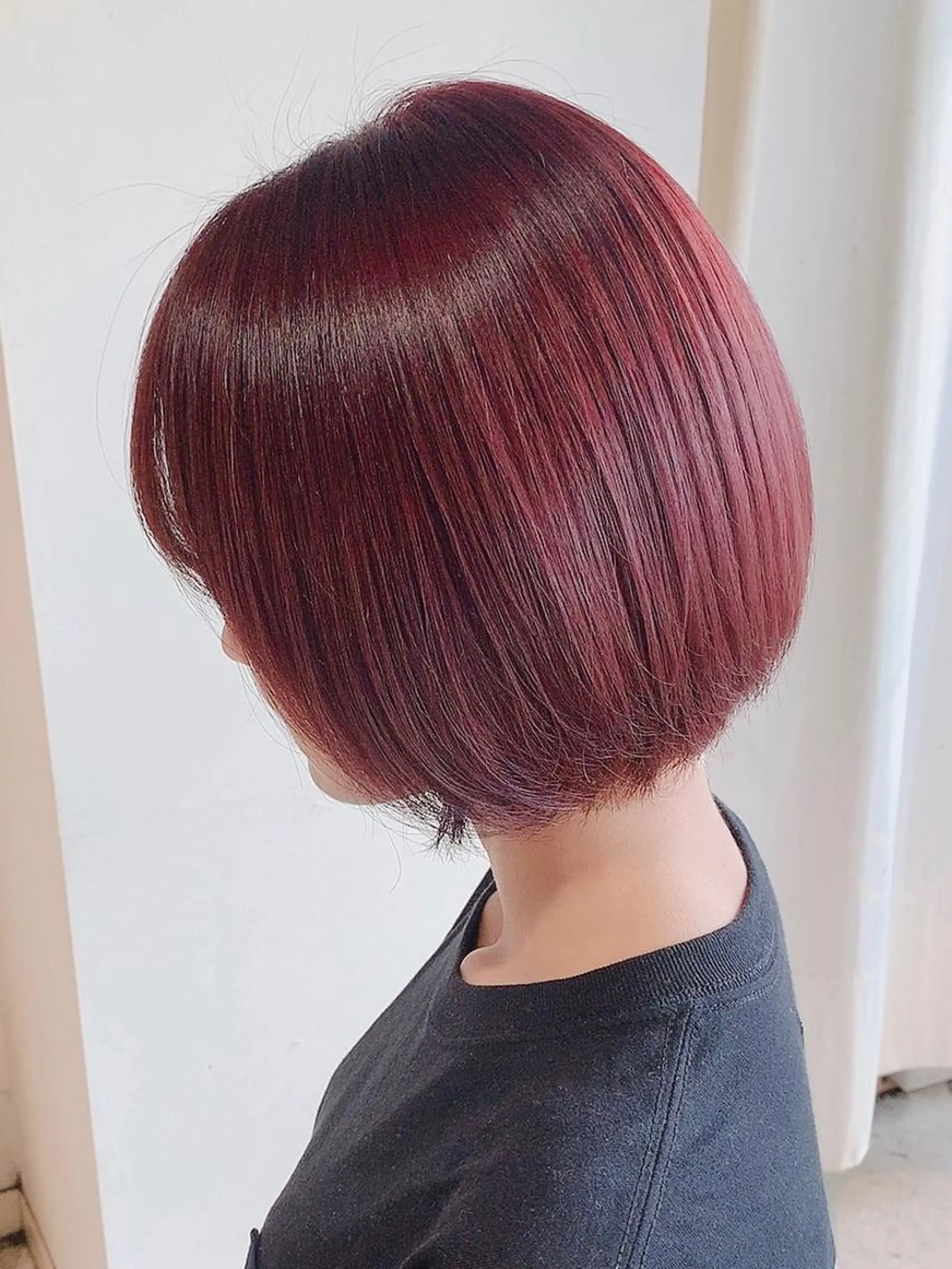 ショート ヘアカラー トリートメント ヘアセット 坂本 なつきのヘアスタイル