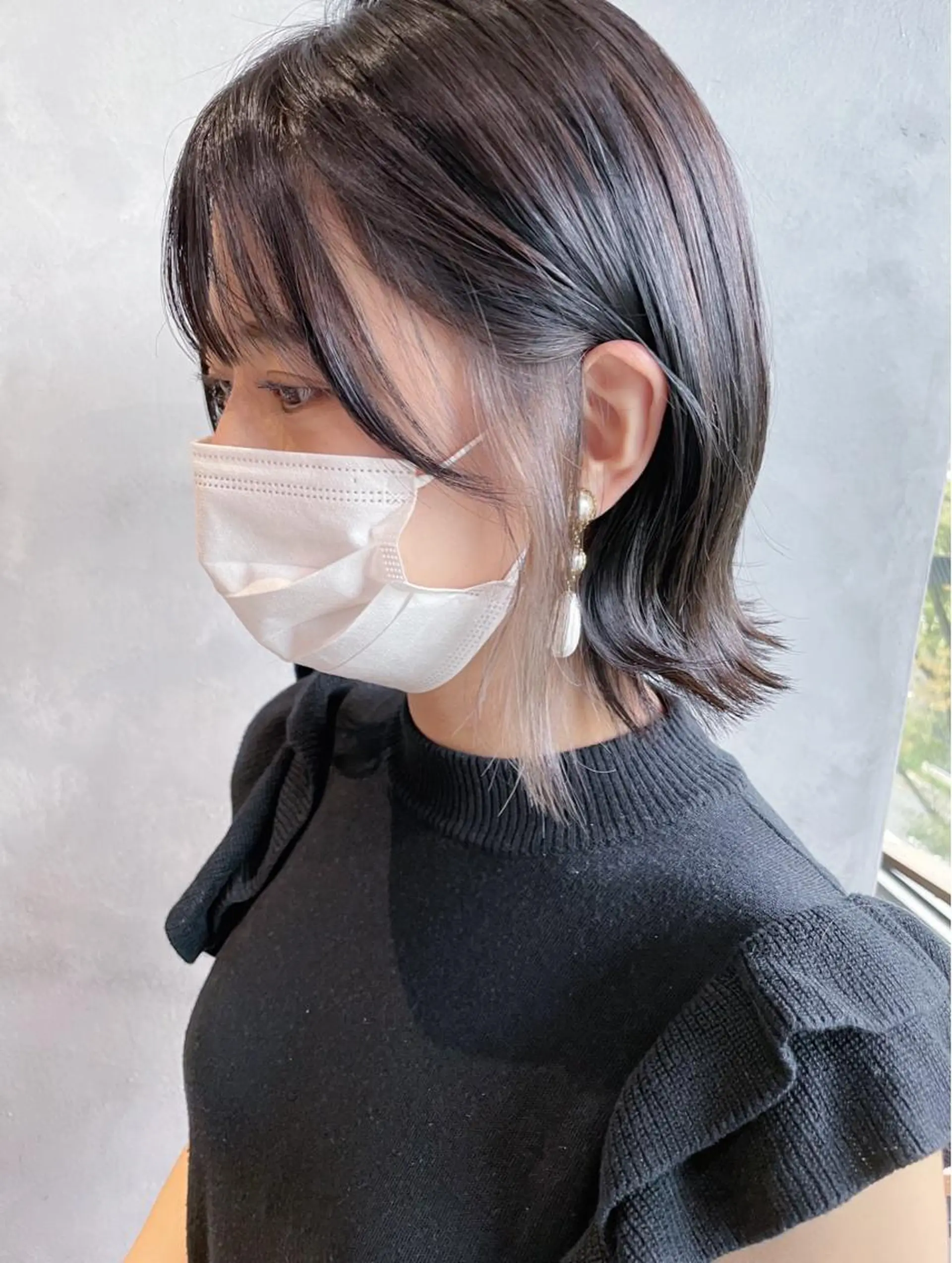 ショート 美髪矯正/艶カラー ボブ/栄/鐘ヶ江純也のヘアスタイル