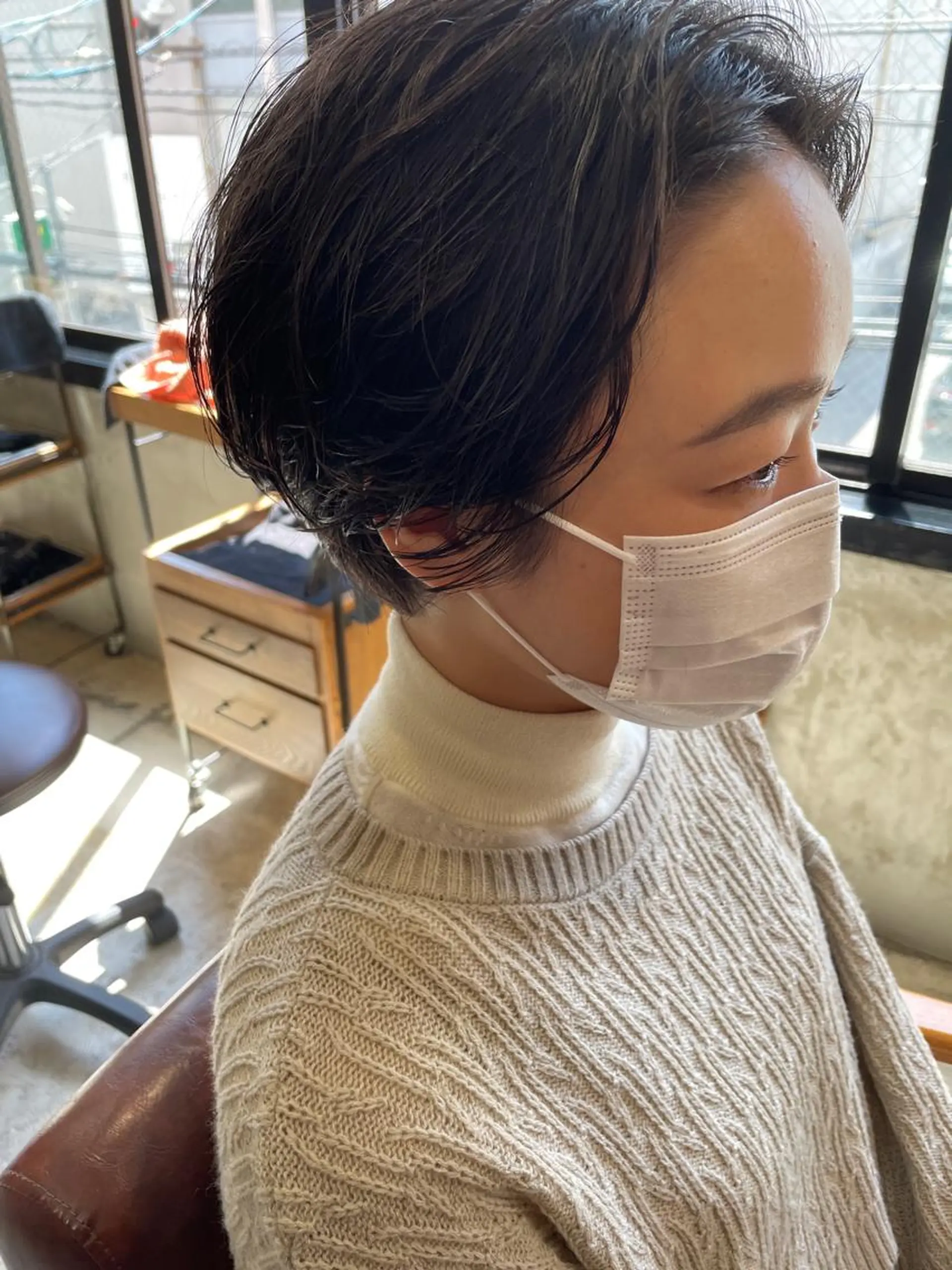 ショート カット パーマ トリートメント さの あやねのヘアスタイル