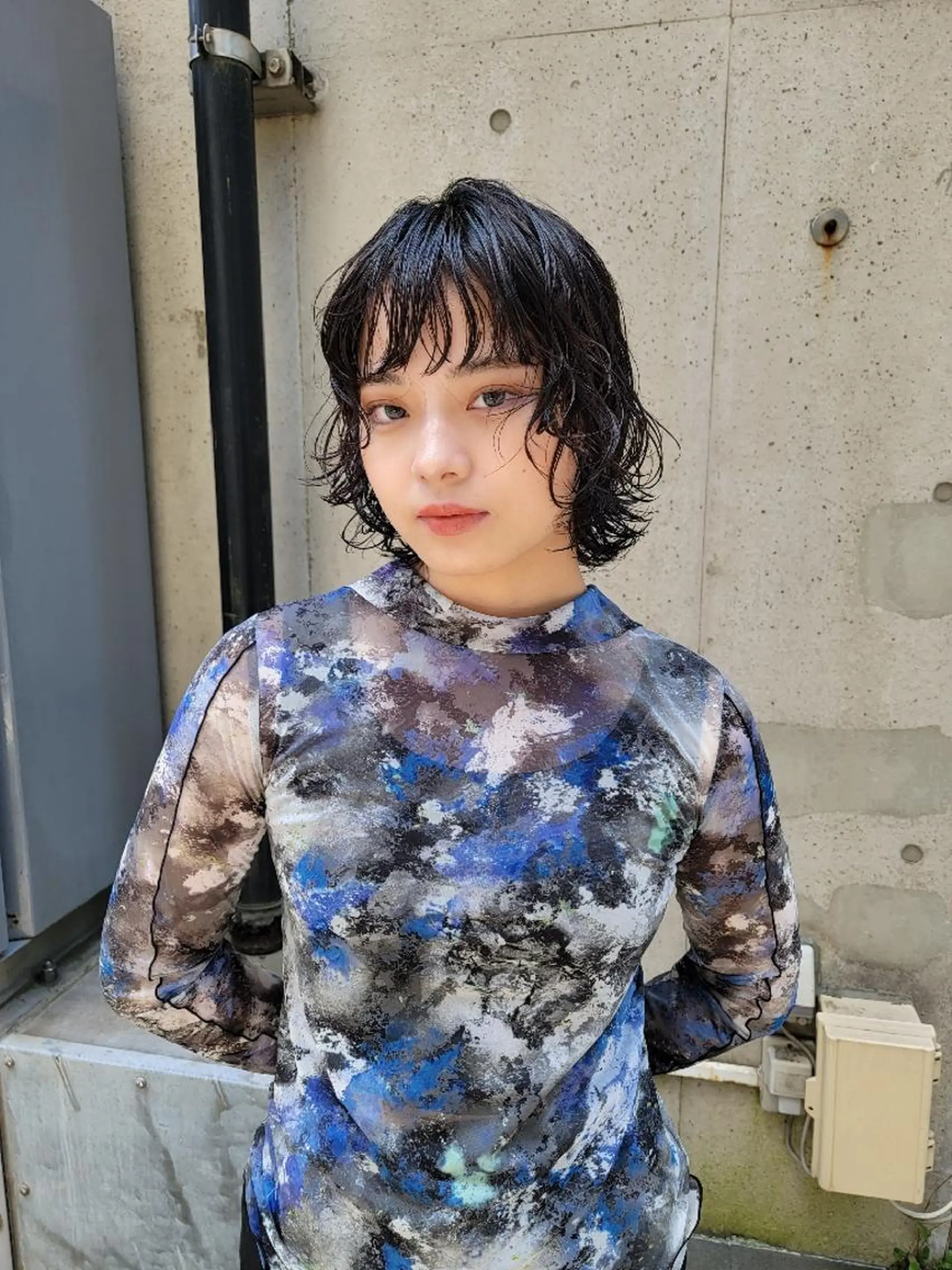 パーマ ミディアム OMA　 カタギシのヘアスタイル