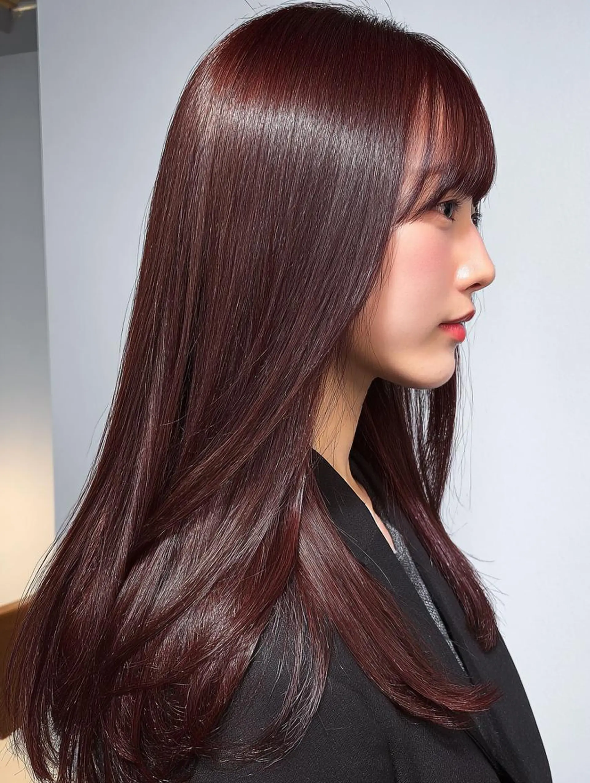 セミロング ハッシュカット 髪質改善 レイヤーカット 縮毛矯正 トリートメント カット 縮毛矯正 トリートメント 生艶髪＆レイヤー🔔 渋谷お薦めNo.1✨のヘアスタイル