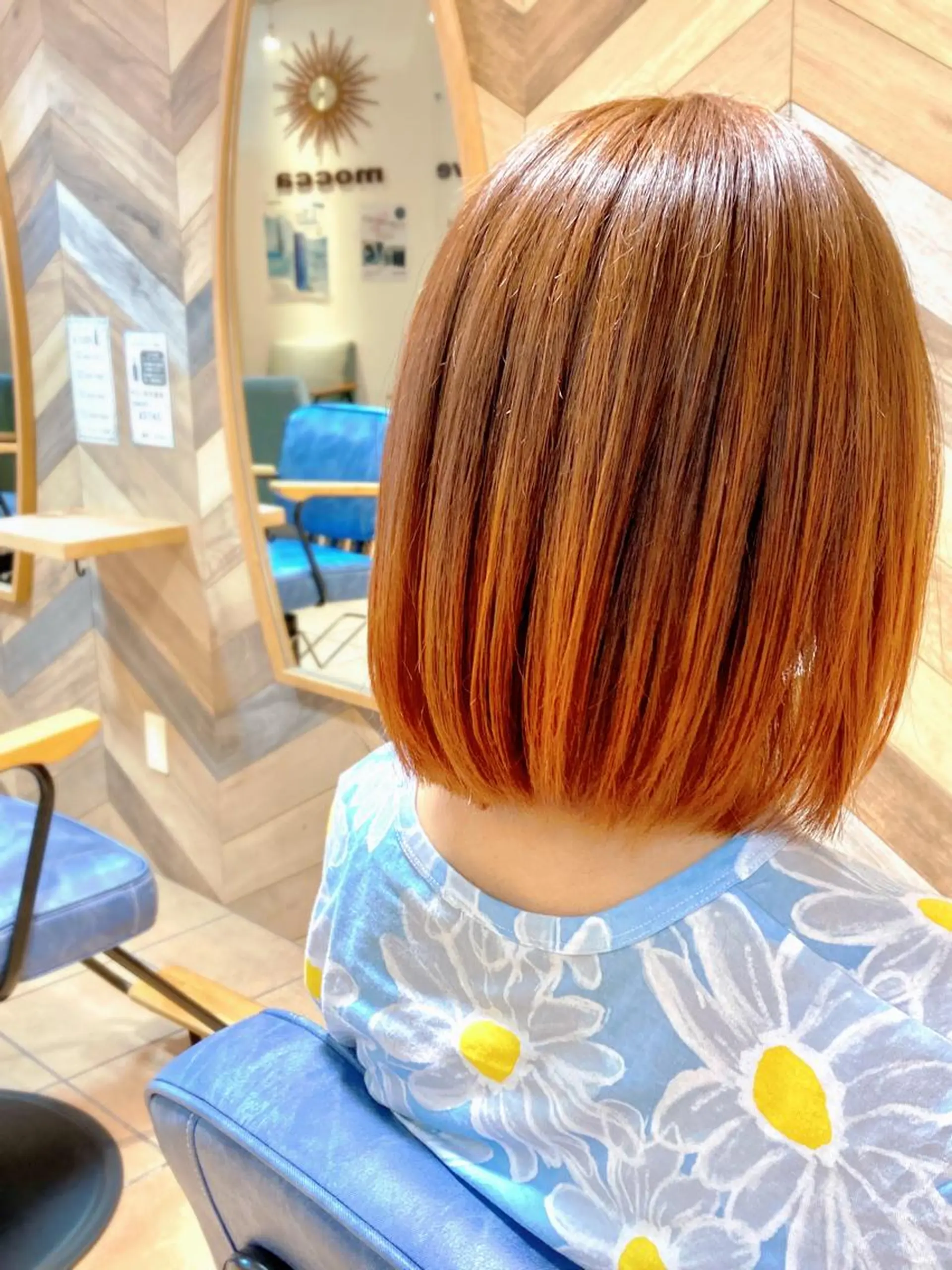 ミディアム カラー カット ヘアカラー トリートメント 奥谷 美代子のヘアスタイル