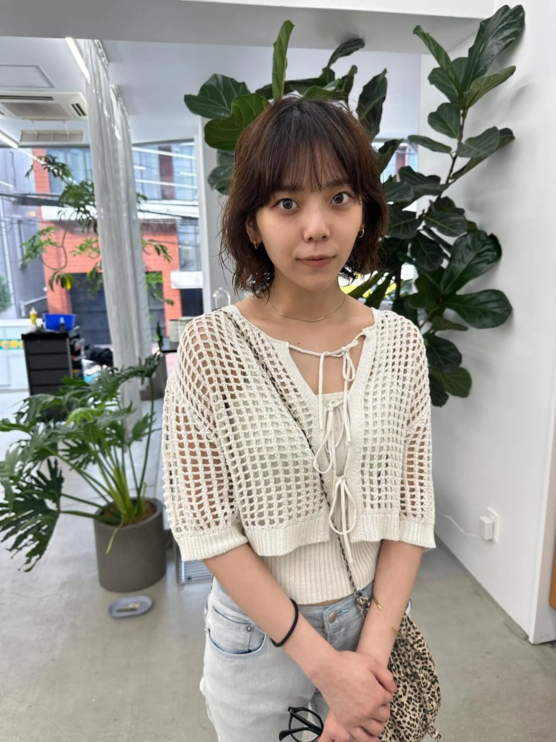 ショート パーマ ニュアンスパーマ カット パーマ トリートメント ボブ/レイヤー/ケア パーマ/リュウタのヘアスタイル