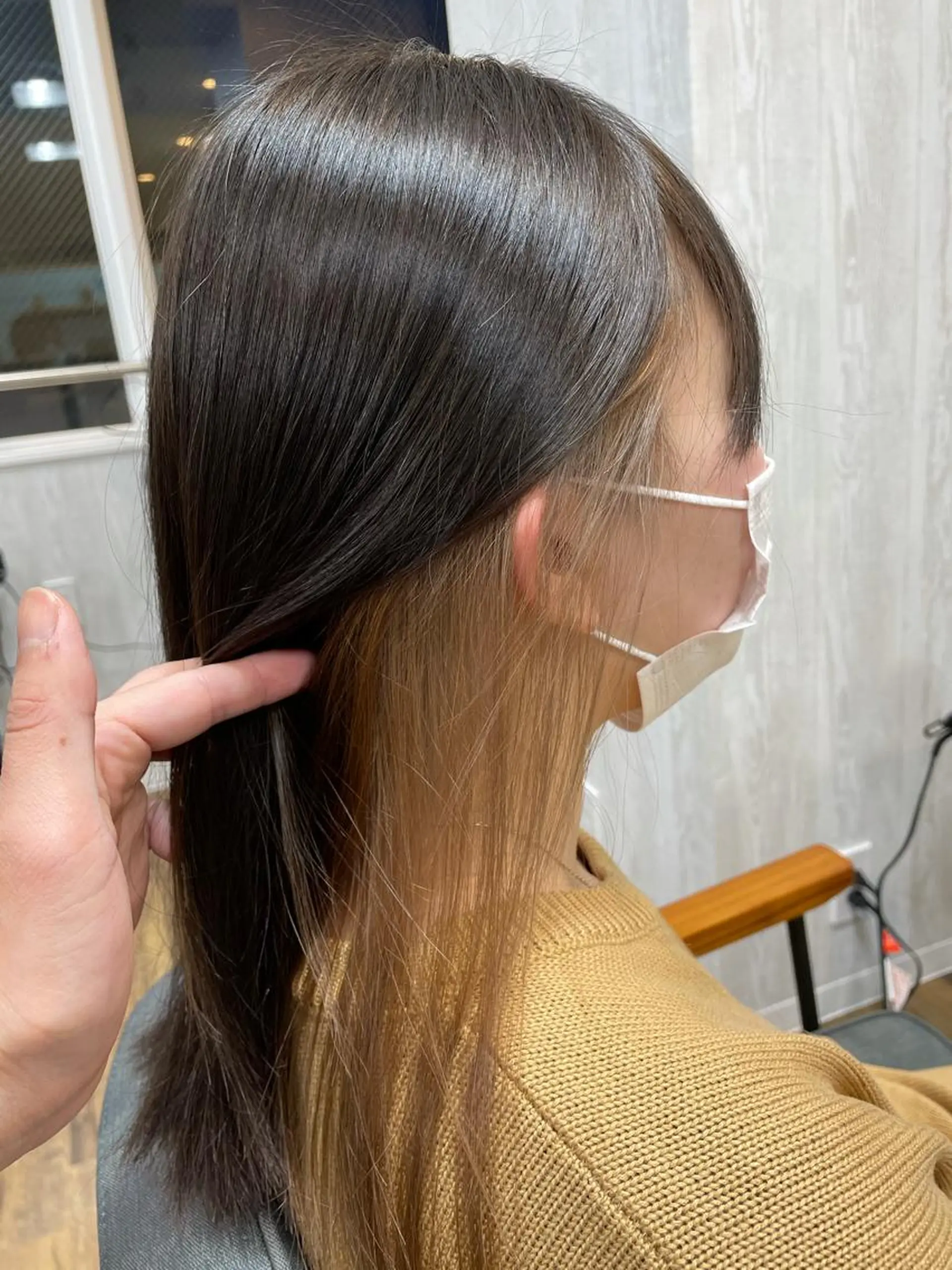 ミディアム カラー ベージュカラー インナーカラー カット ヘアカラー TELA HAIR 守谷のヘアスタイル