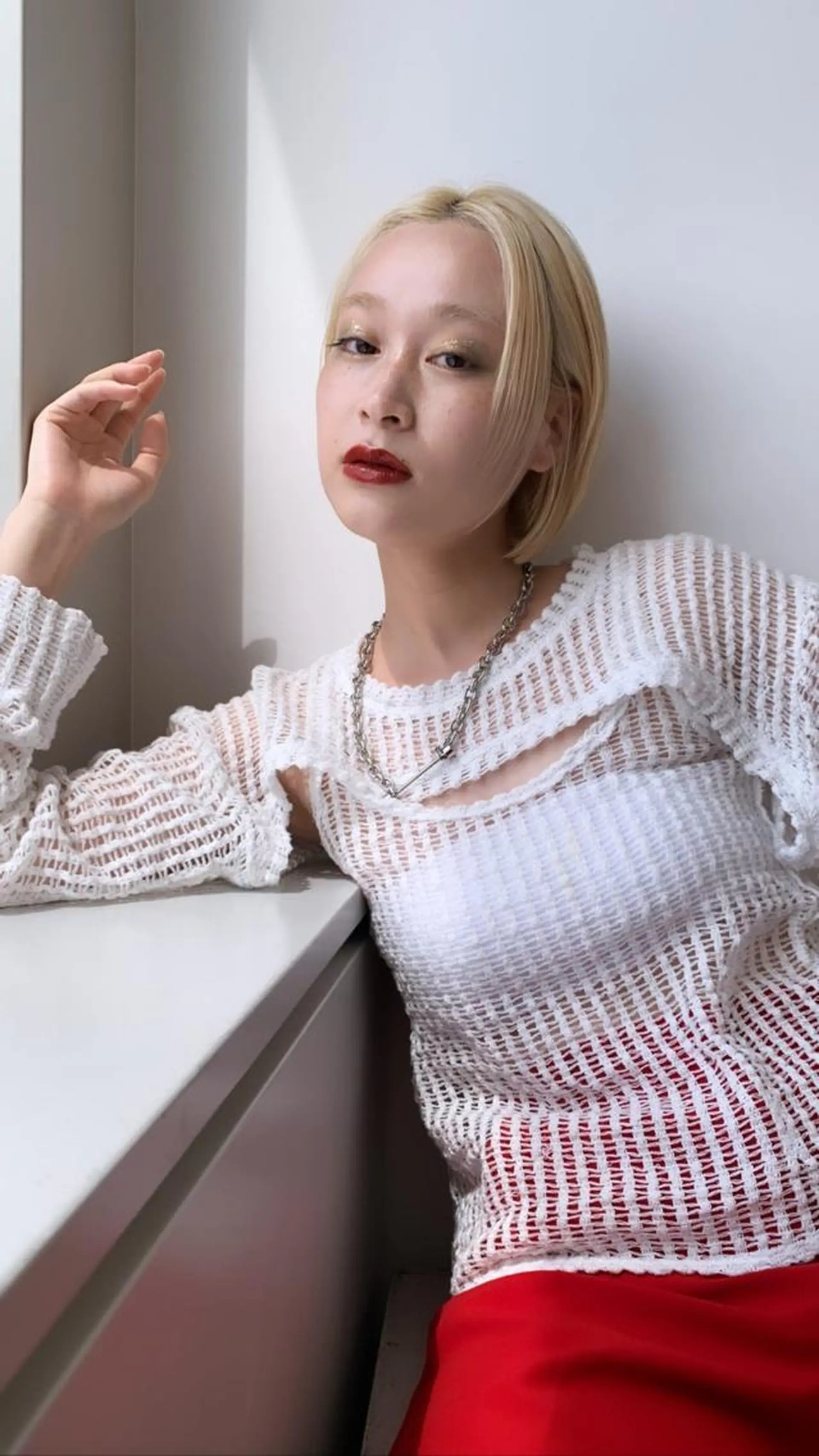 ショート カラー ヘアカラー トリートメント salowin梅田所属・レイヤー/顔周り /AKARIのヘアスタイル