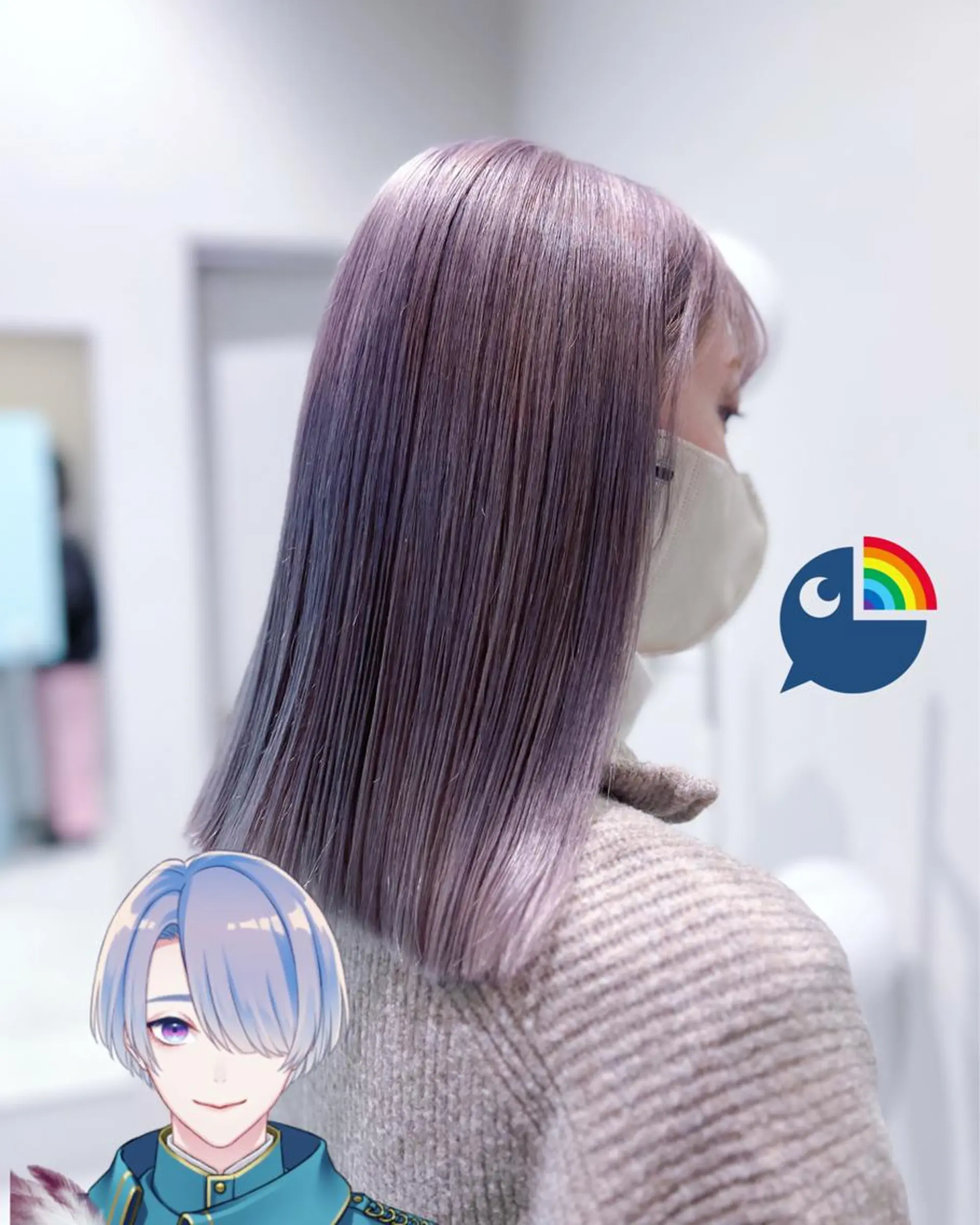 ミディアム カラー ブリーチ ケアブリーチ メ イのヘアスタイル