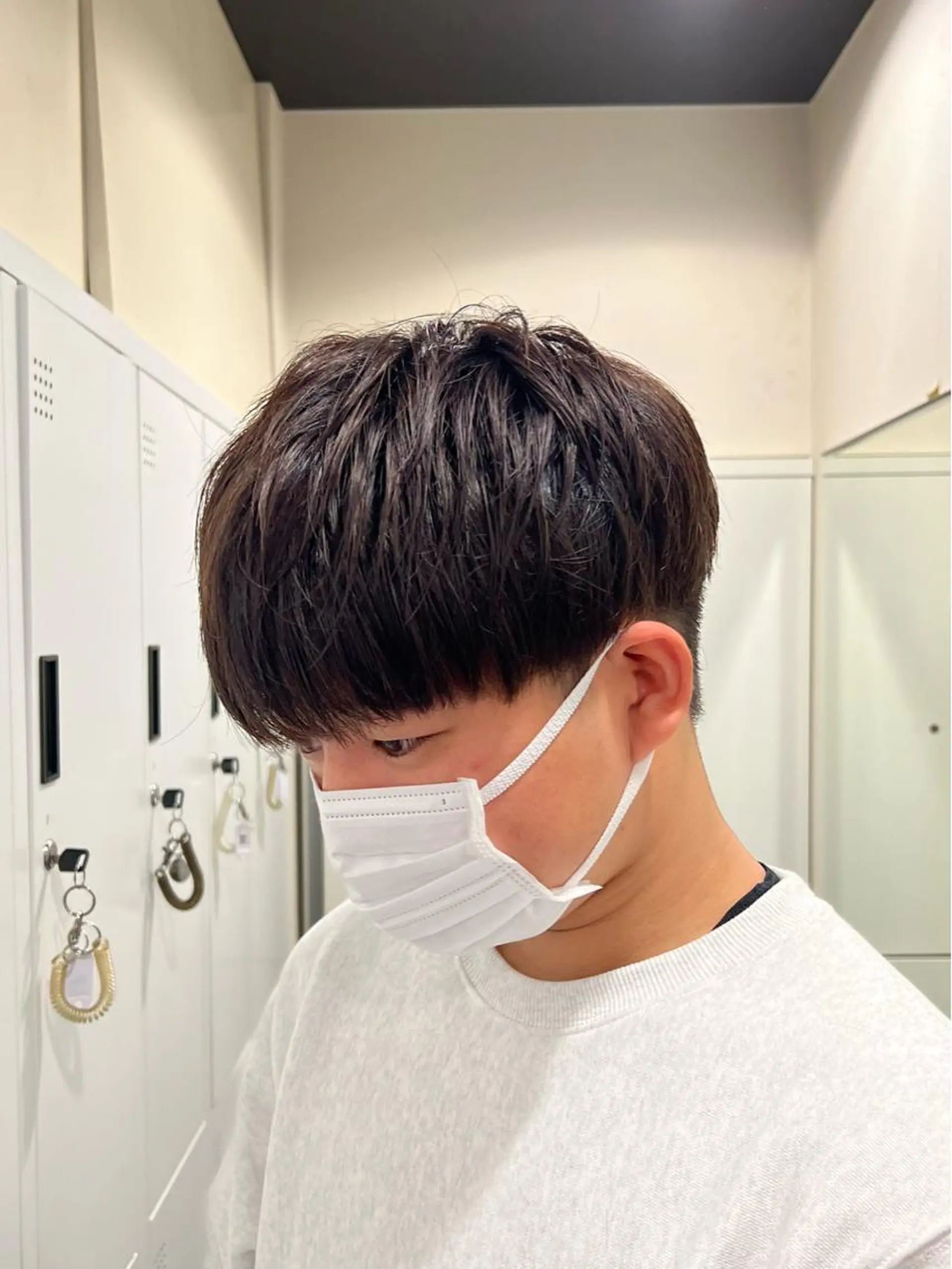 ショート カラー メンズ ブラウンカラー レッドカラー レッドブラウン 茅ヶ崎パーマ特化/ スパイラル/ハルキのヘアスタイル