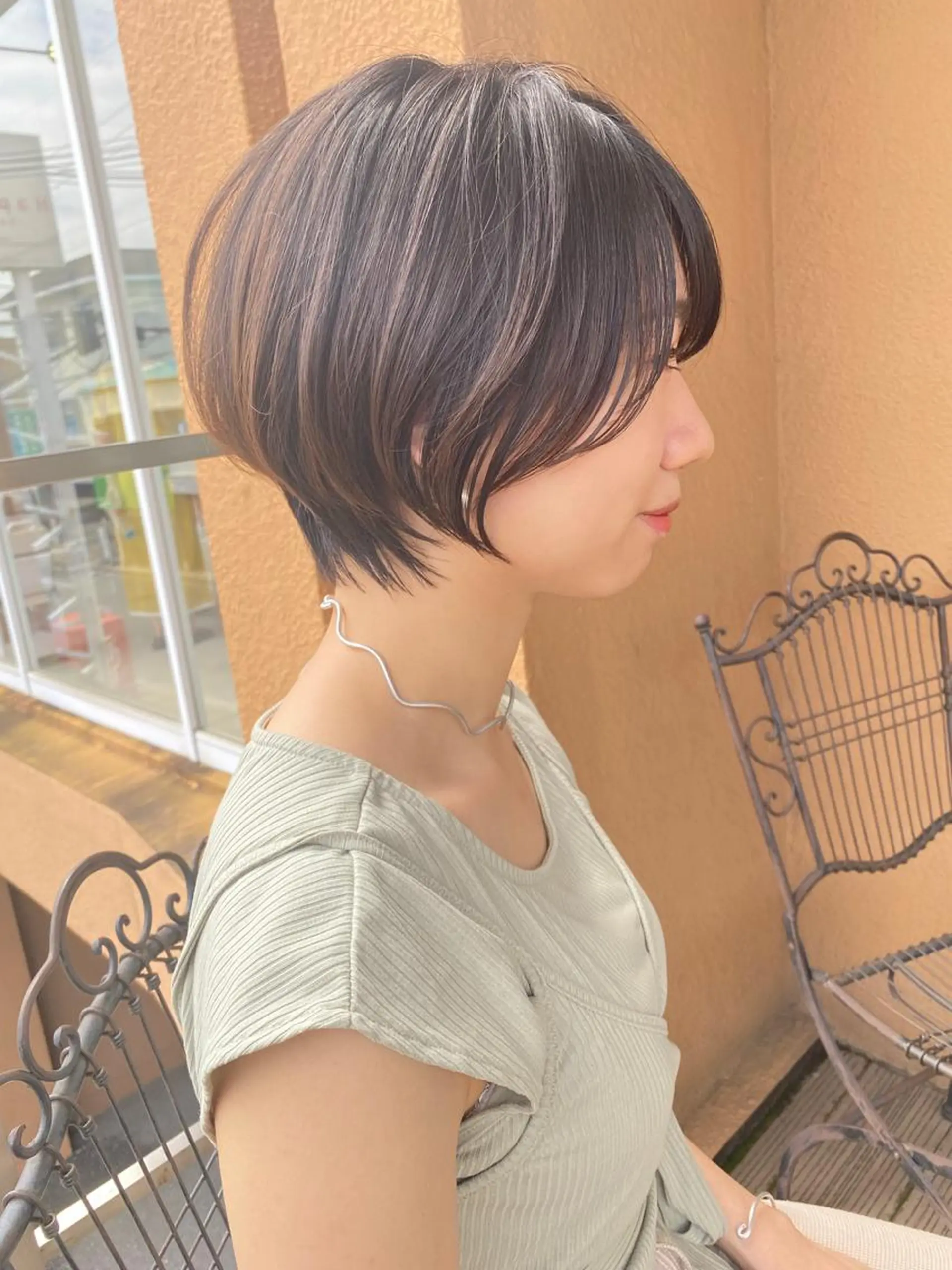 ショート カット ヘアカラー charme シャルムのヘアスタイル