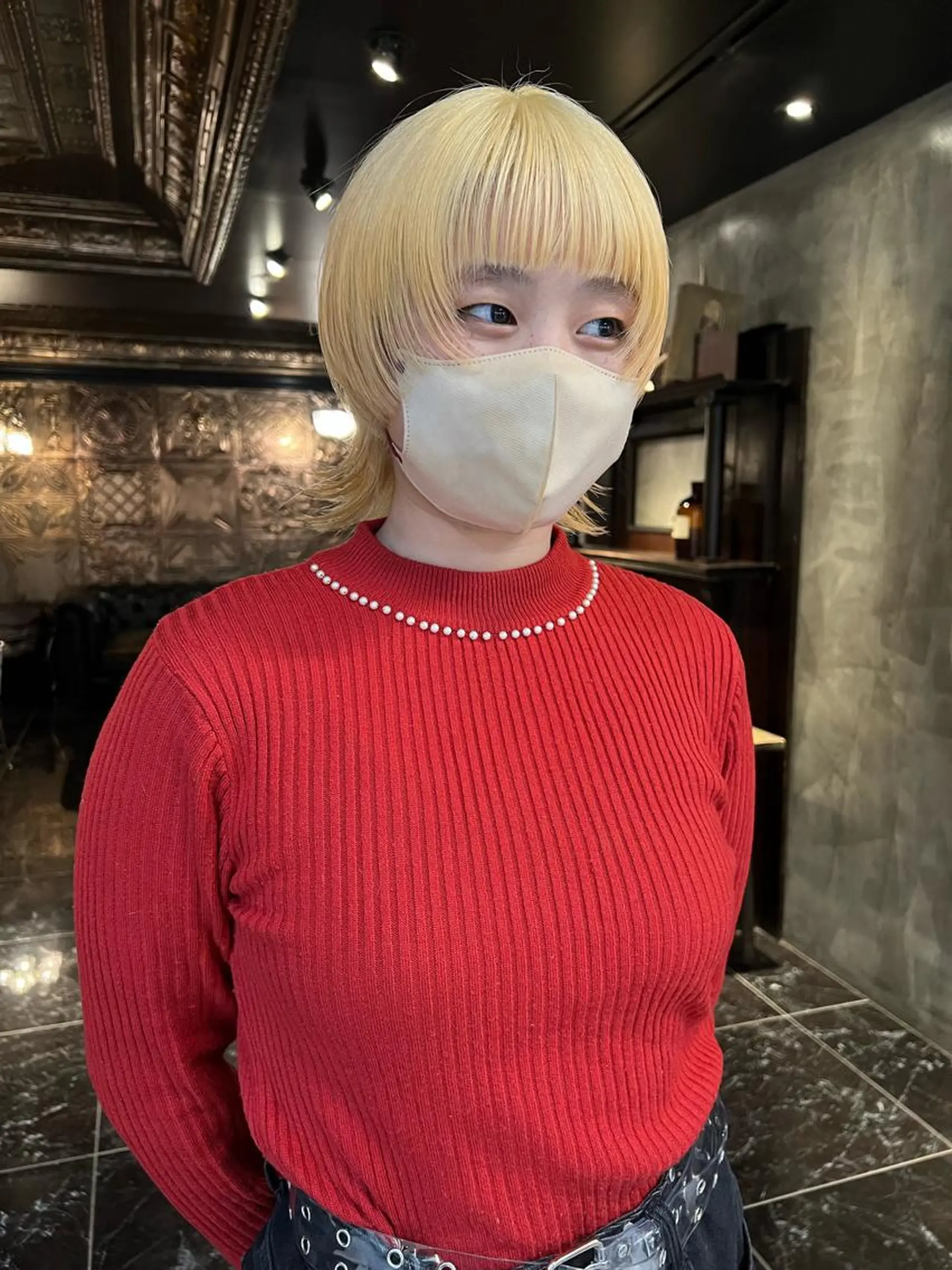 ミディアム カット ヘアカラー 圧倒的デザイン力 店長🎨RENAのヘアスタイル