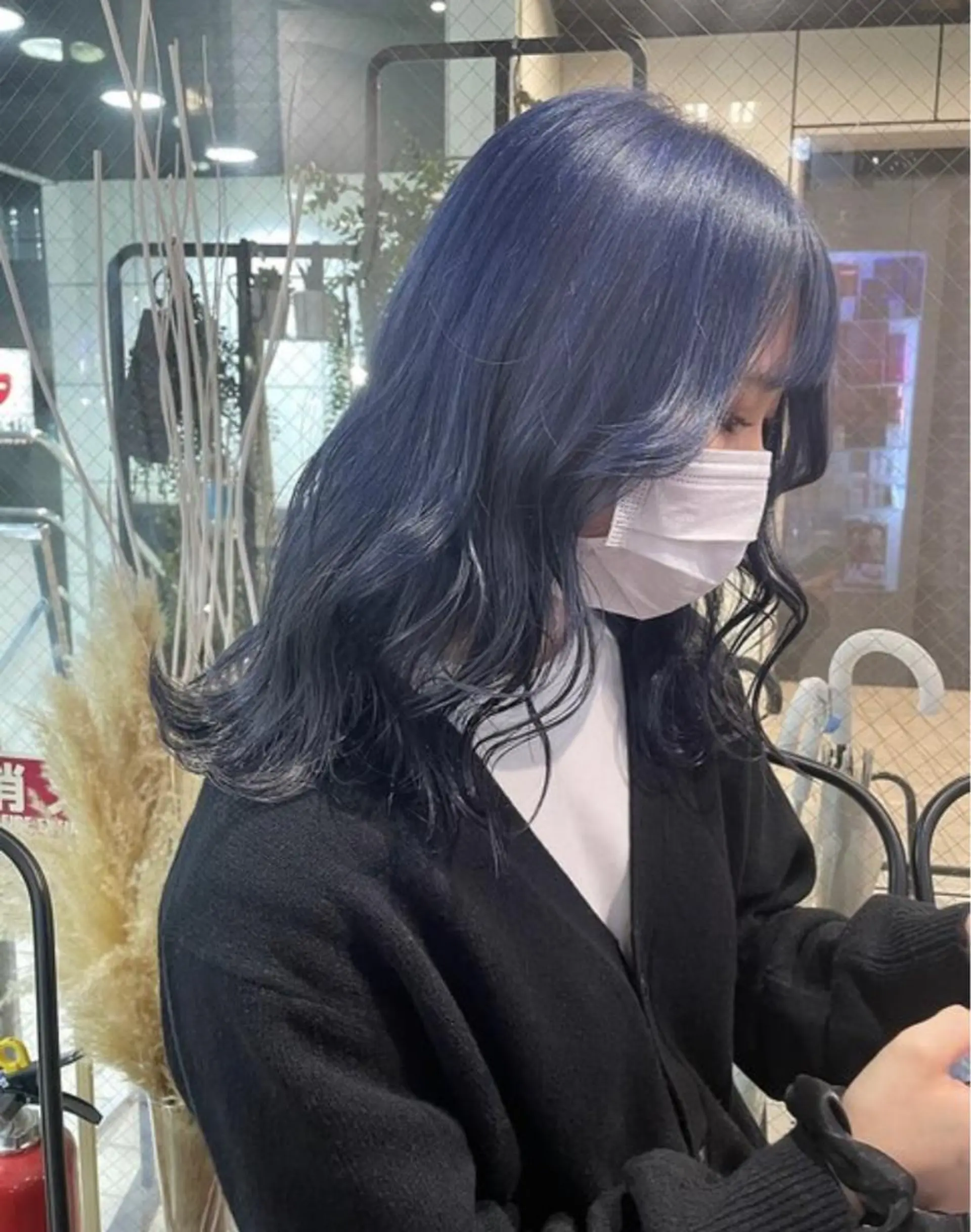 セミロング カラー ハイトーンカラー 学生 韓国レイヤー🇰🇷 🤍🎀honokaのヘアスタイル