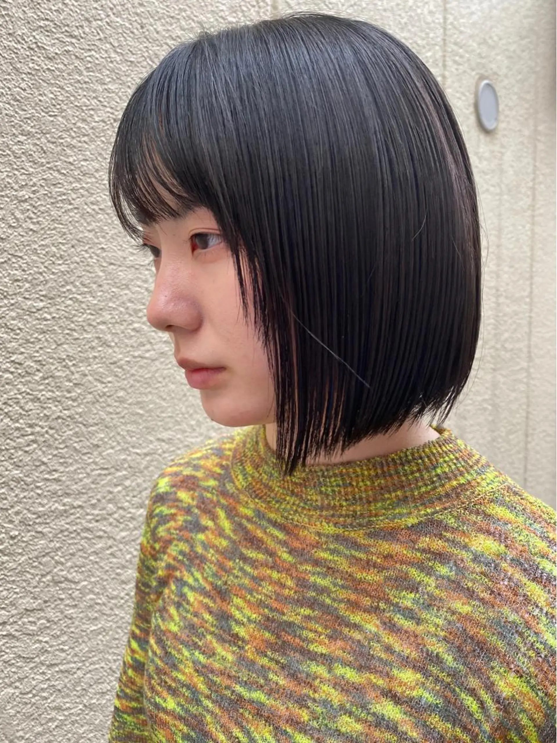 ショート カット ヘアカラー トリートメント 顔周り/ブリーチなし /縮毛矯正🫧伊勢のヘアスタイル