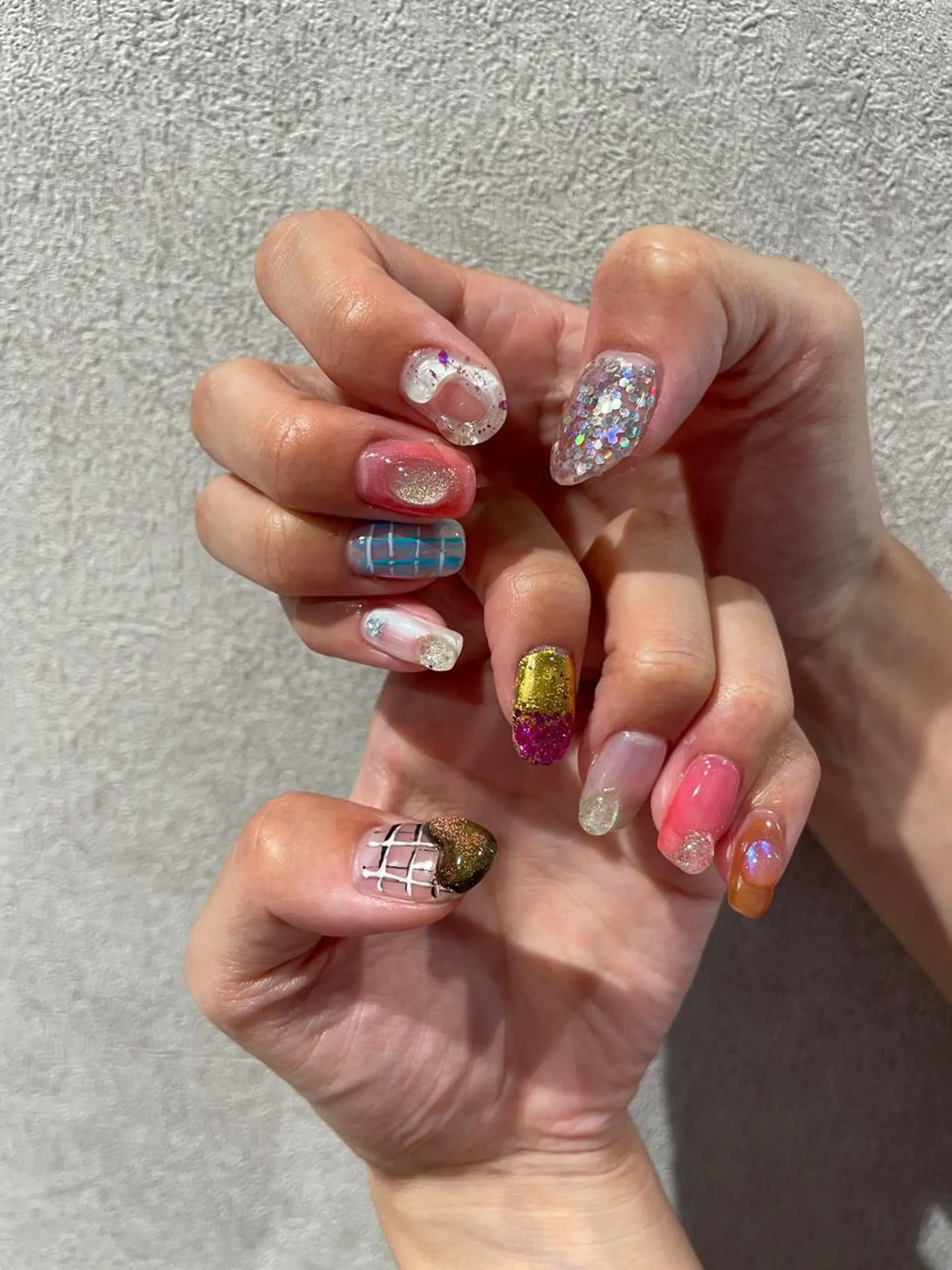 ネイル アートネイル クリアネイル ハンドネイル ナチュラル透明感🌱 小山美樹子のヘアスタイル