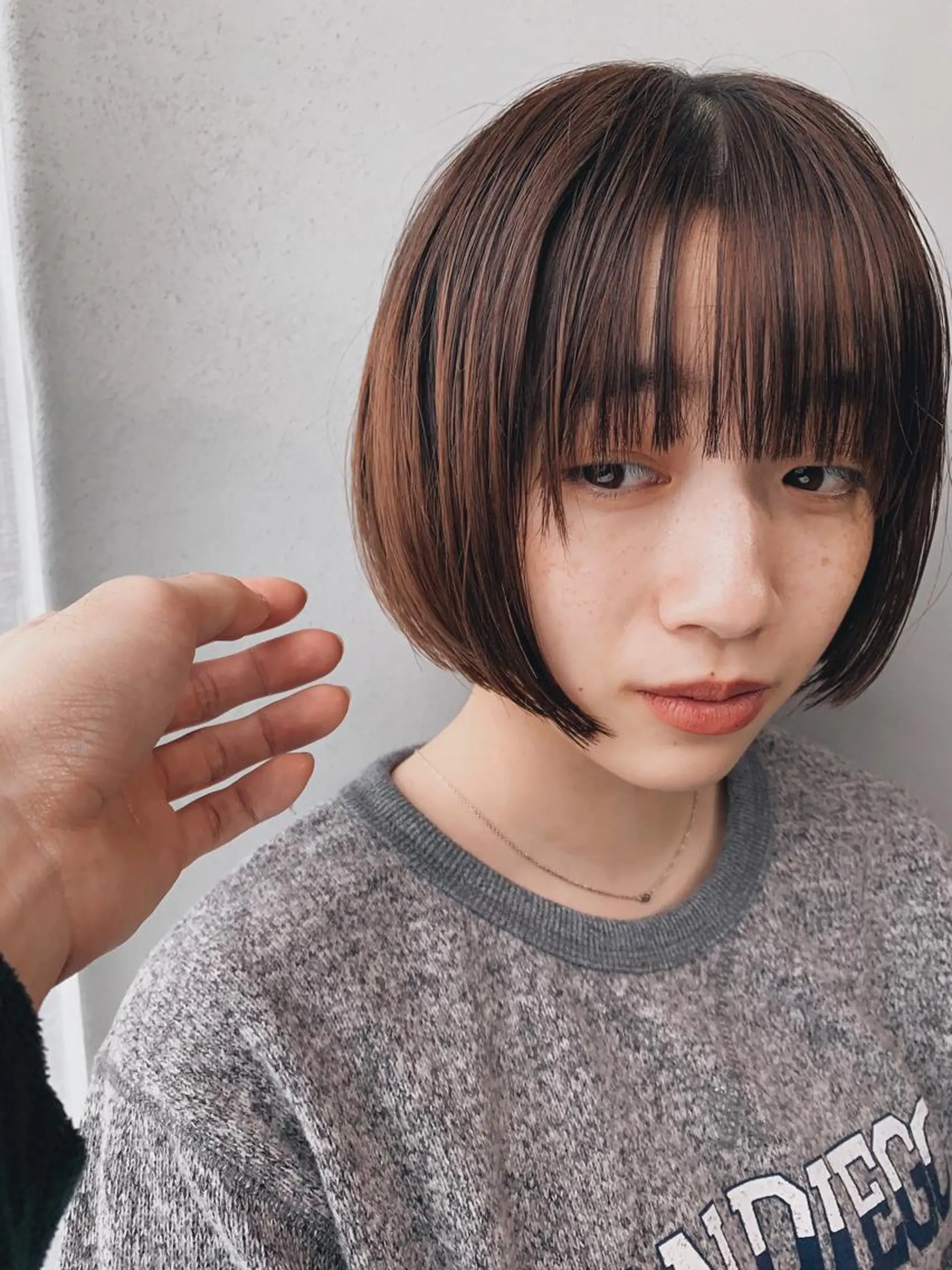 ショート ボブパーマコテ巻き風 パーマNo1深江秀平のヘアスタイル