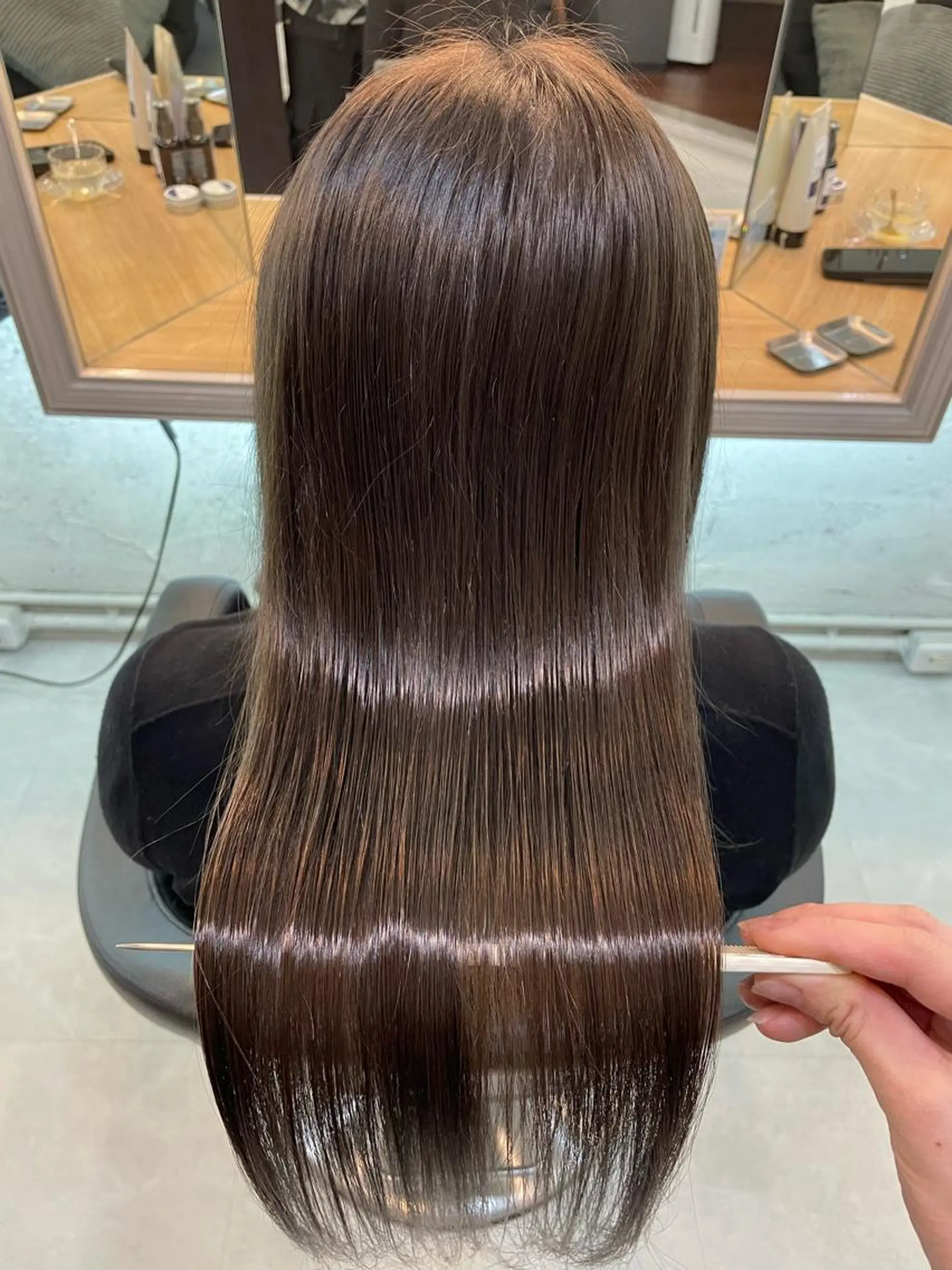 セミロング porto みなみのヘアスタイル