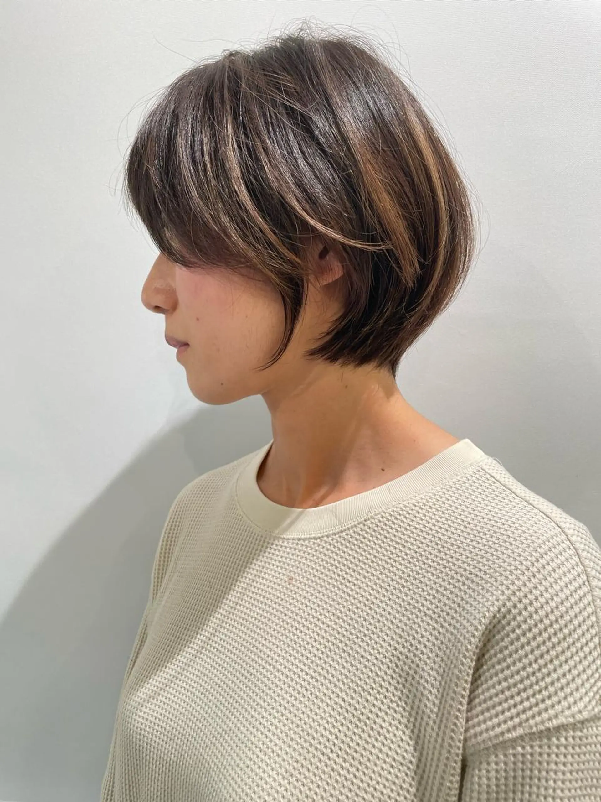 ショート 縮毛矯正 髪質改善 韓国風レイヤー 吉田のヘアスタイル